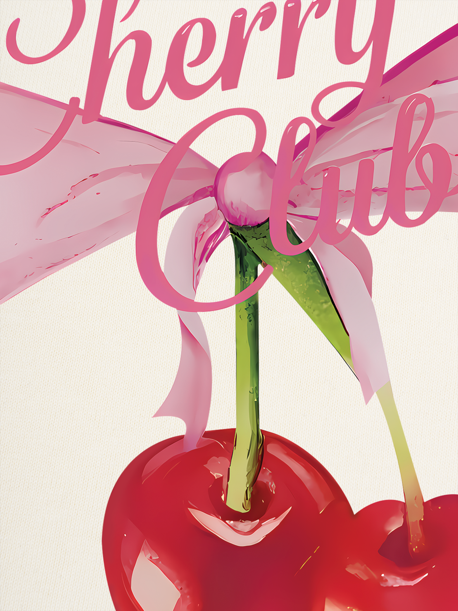 Áo Thun Ringer Relaxed Fit Cherry Club Coquette