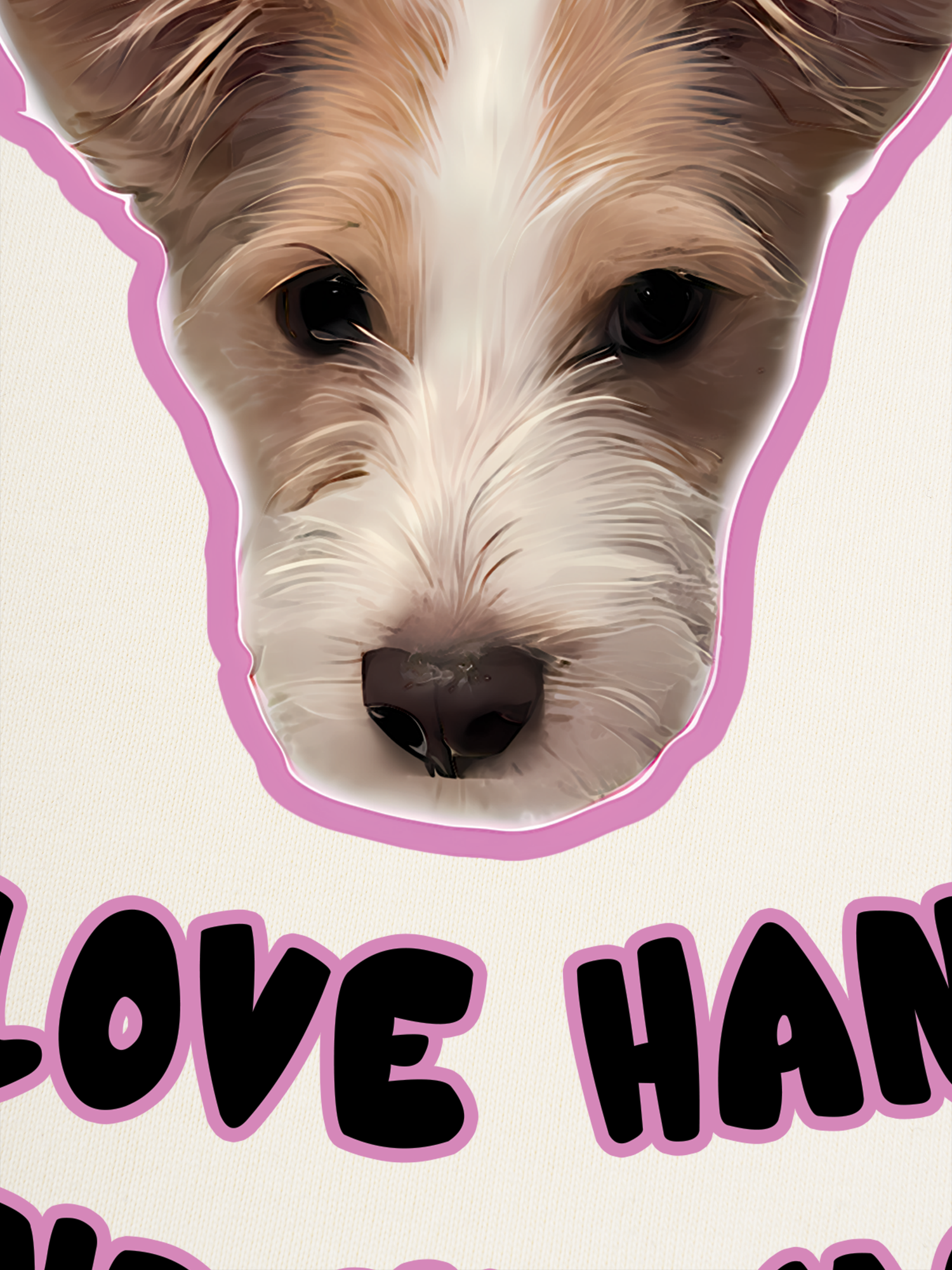 Áo Thun Ringer Relaxed Fit Black Pink Love Hank