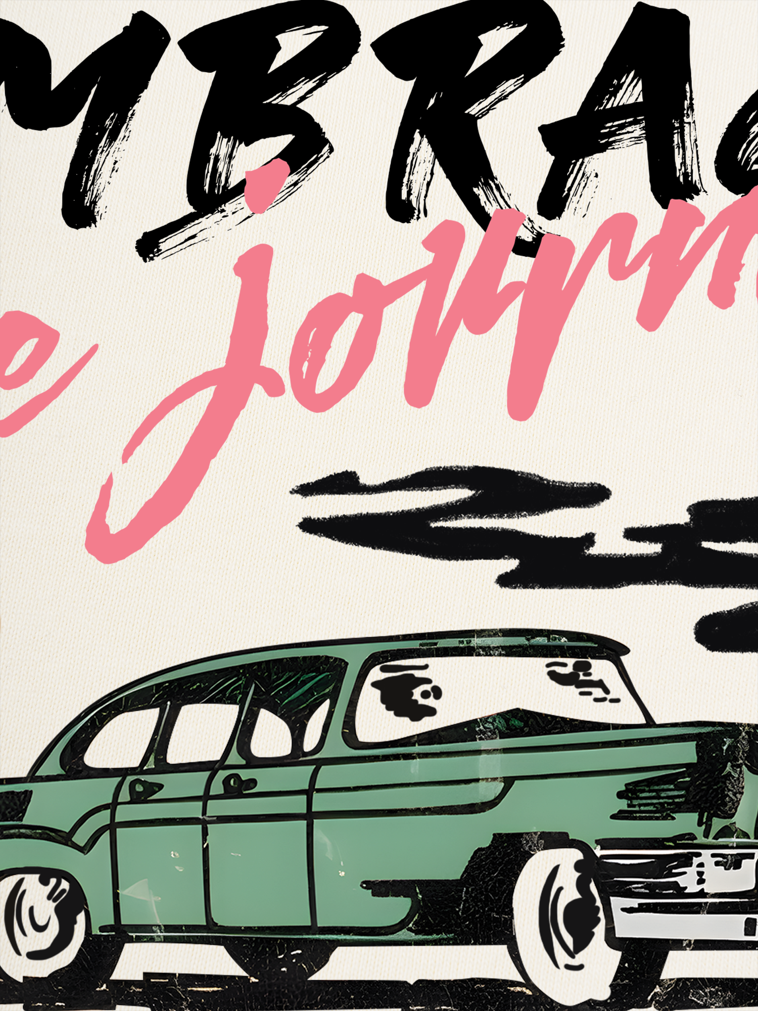 Áo Thun Ringer Relaxed Fit Classic Car Embrace