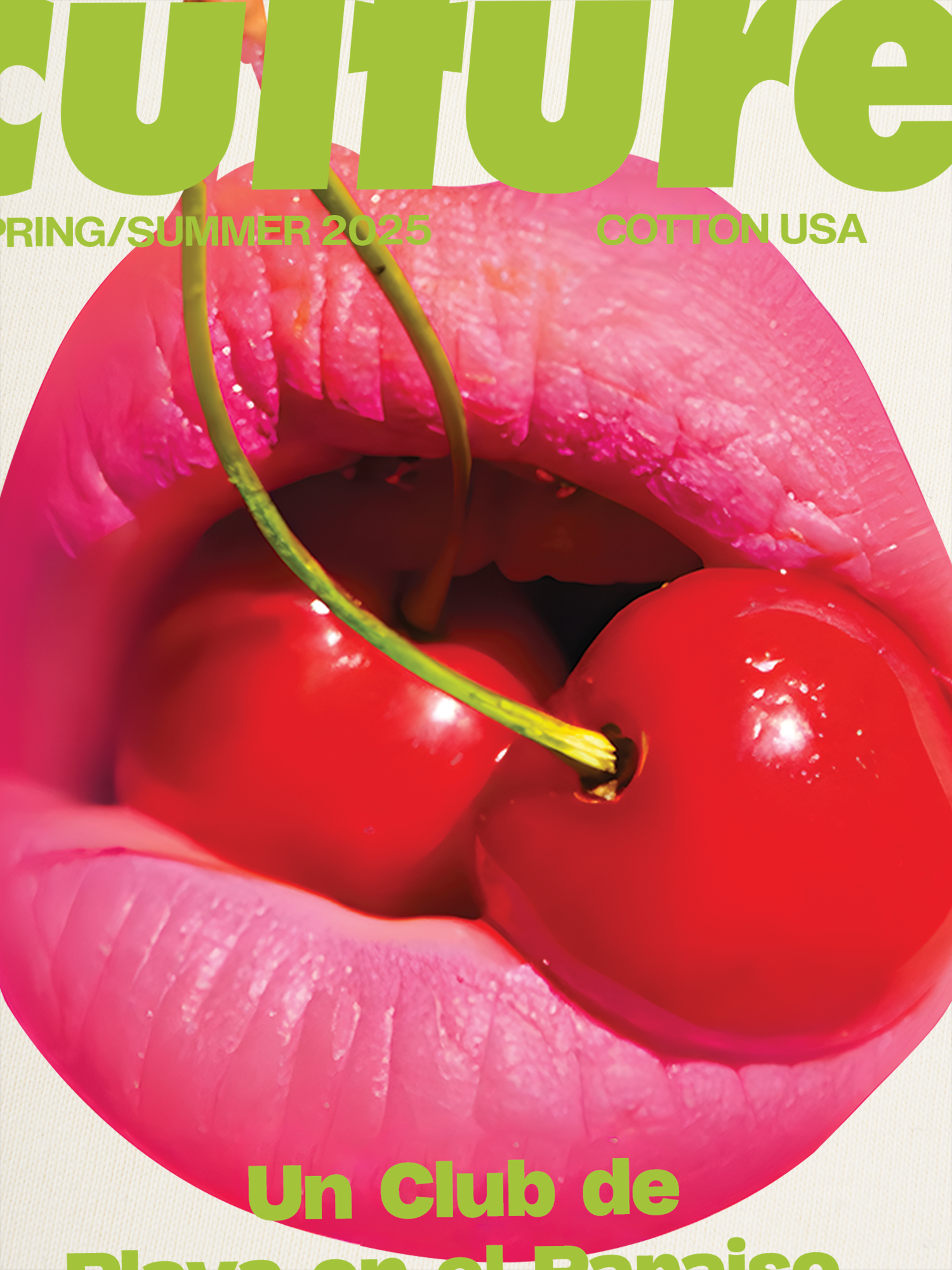 Áo Thun Ringer Relaxed Fit Tropical Culture Cherry Lip