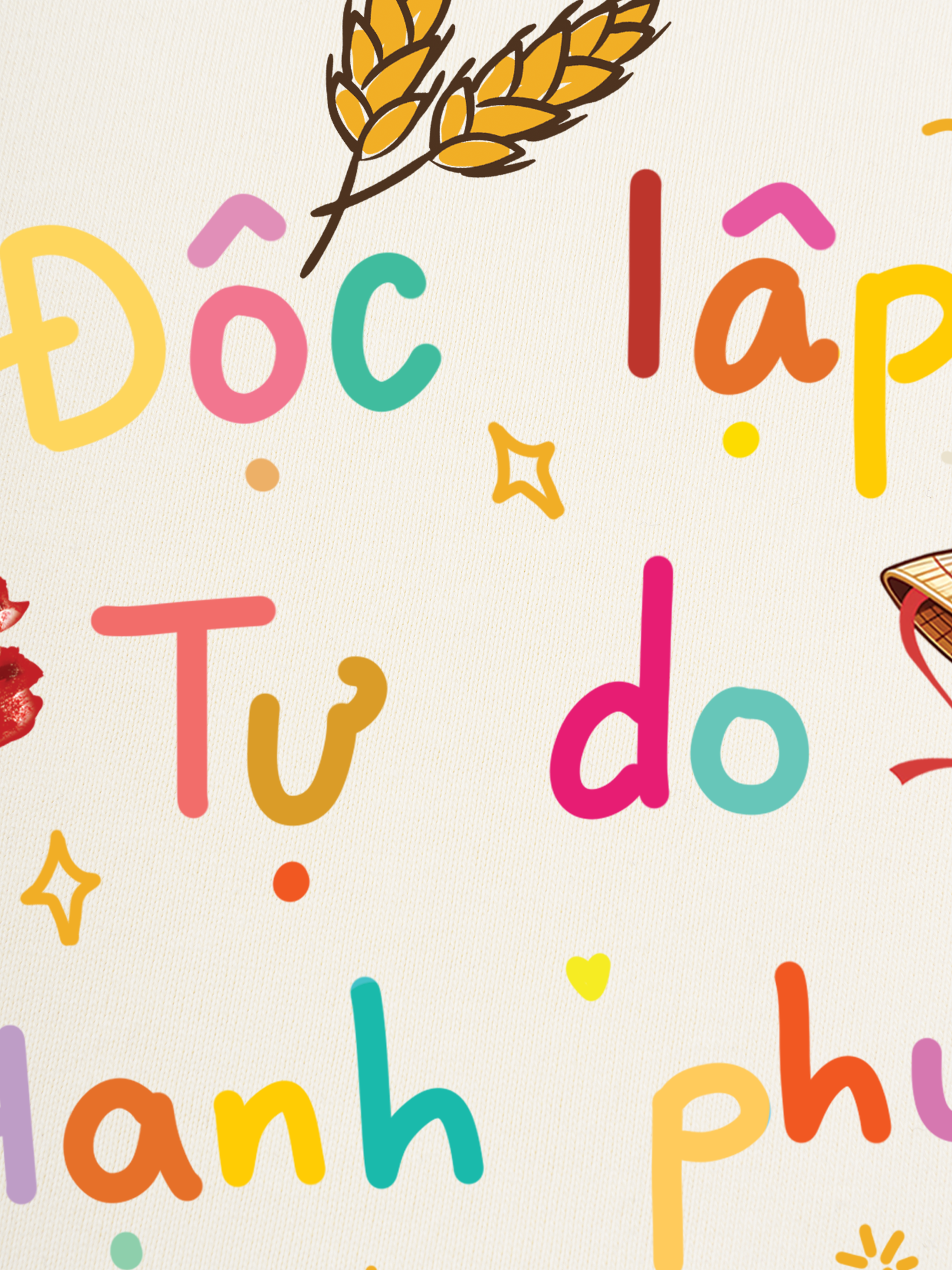 Áo Thun Ringer Relaxed Fit Độc Lập - Tự Do - Hạnh Phúc