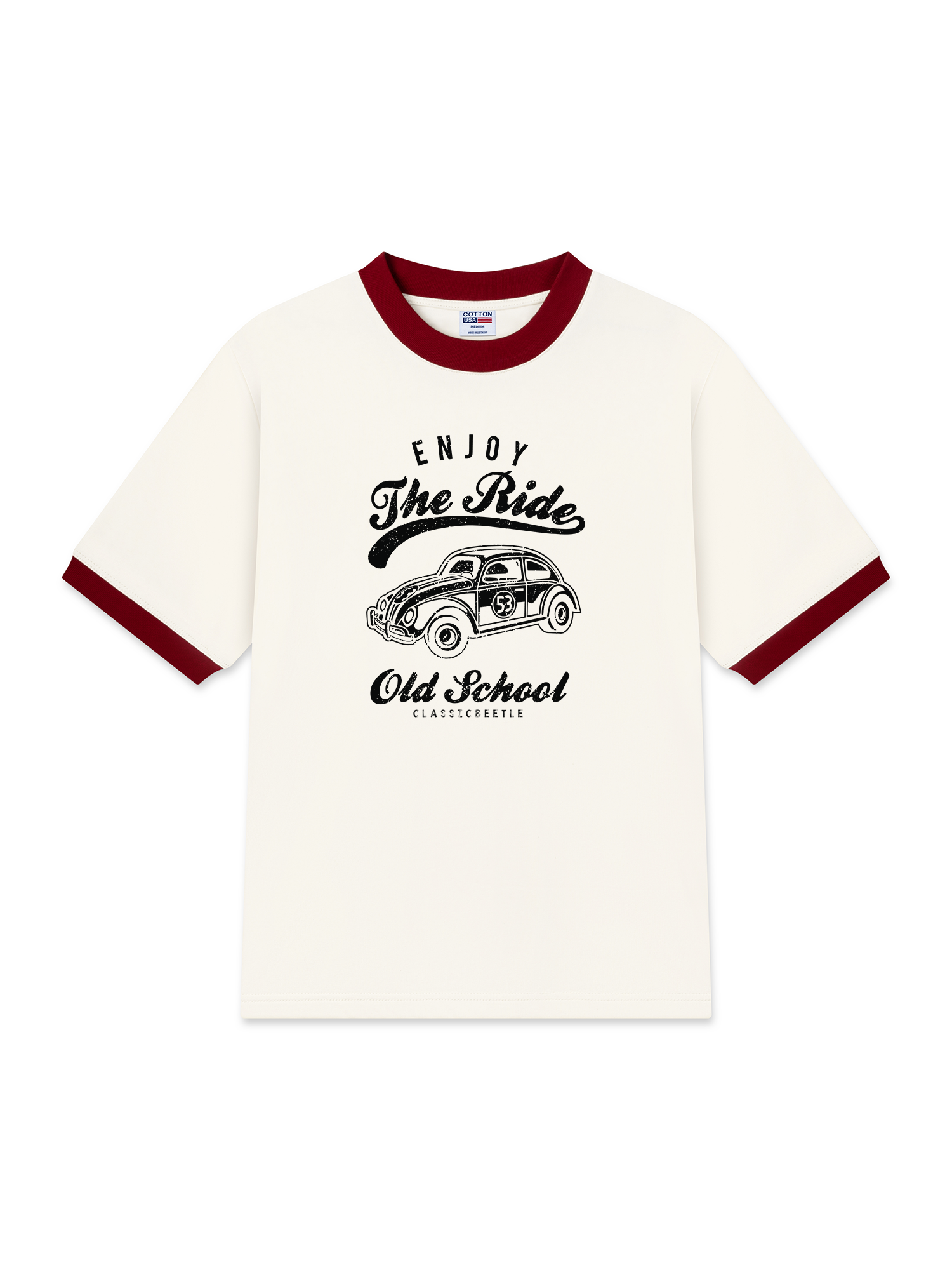 Áo Thun Ringer Relaxed Fit Enjoy the Ride