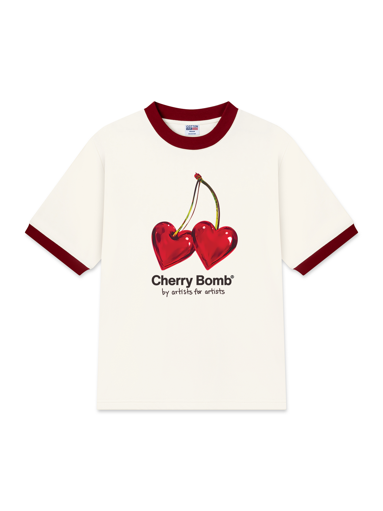 Áo Thun Ringer Relaxed Fit Cherry Bomb