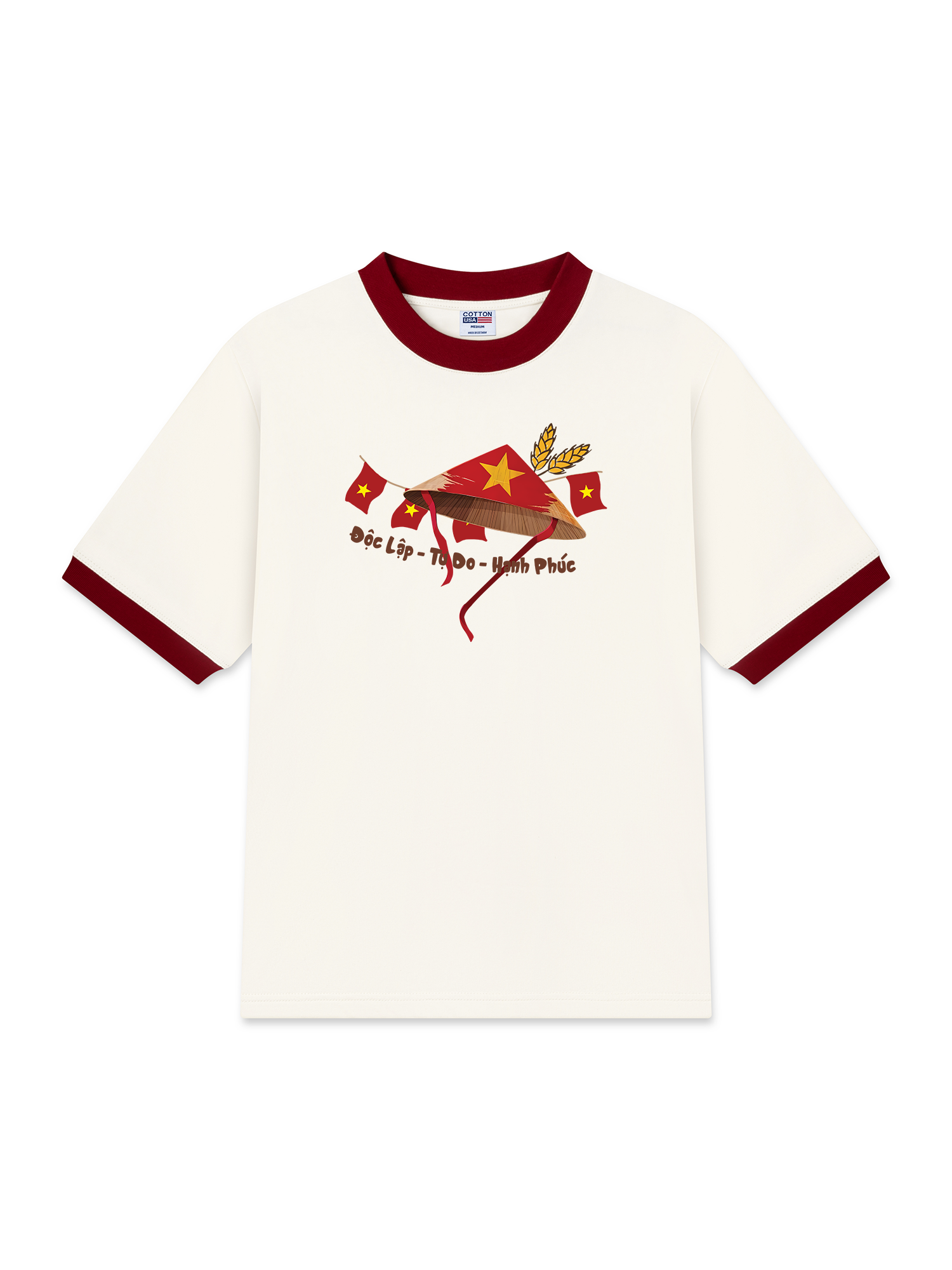 Áo Thun Ringer Relaxed Fit Tuyên Ngôn Độc Lập