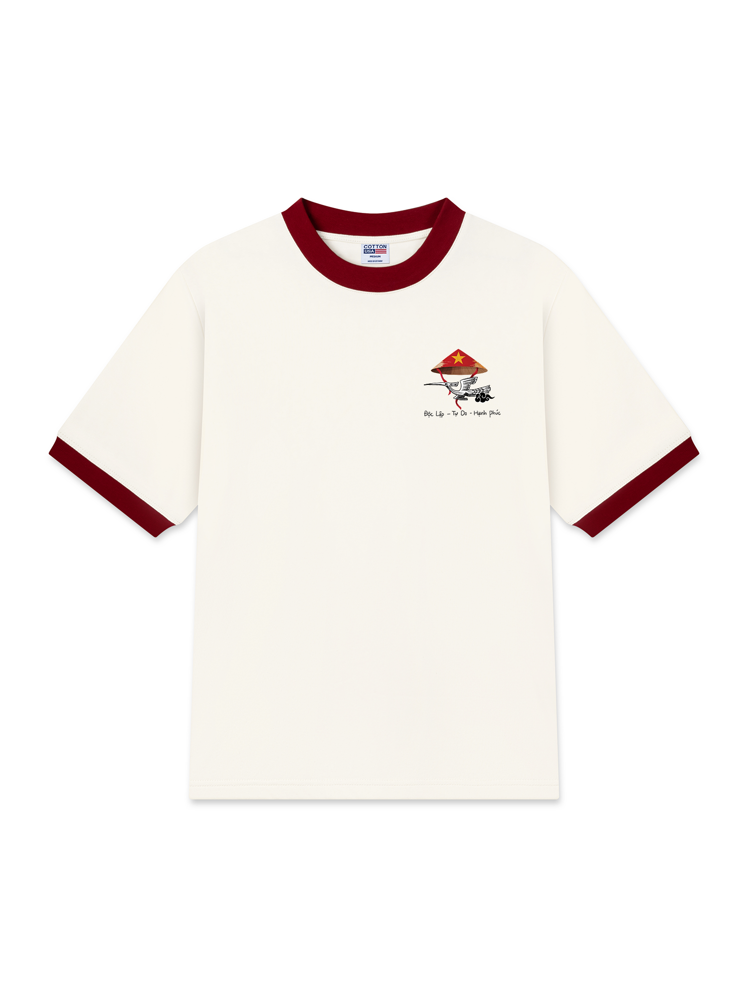 Áo Thun Ringer Relaxed Fit Độc Lập - Tự Do - Hạnh Phúc 2