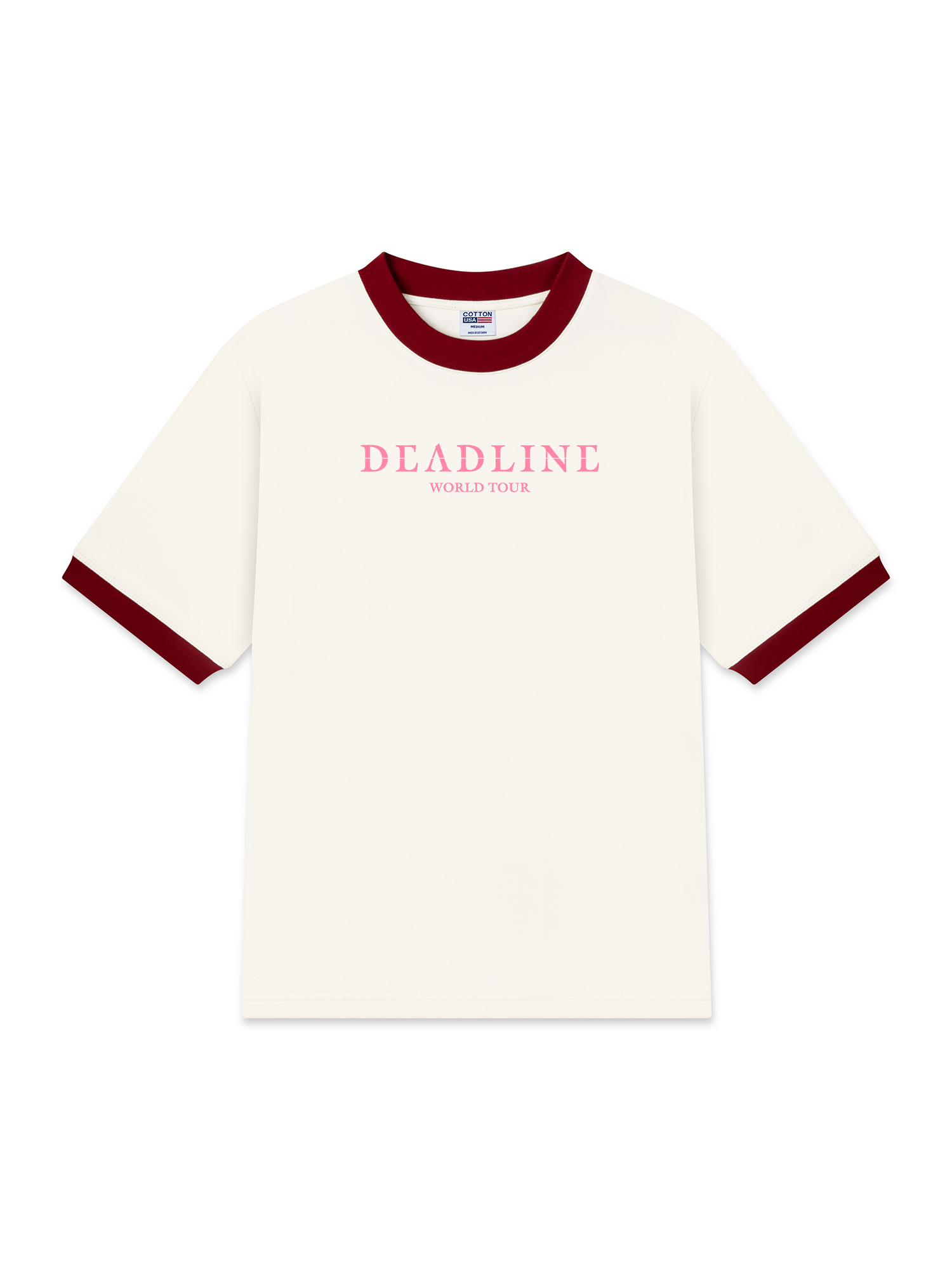 Áo Thun Ringer Relaxed Fit Idols Dead Line World Tour