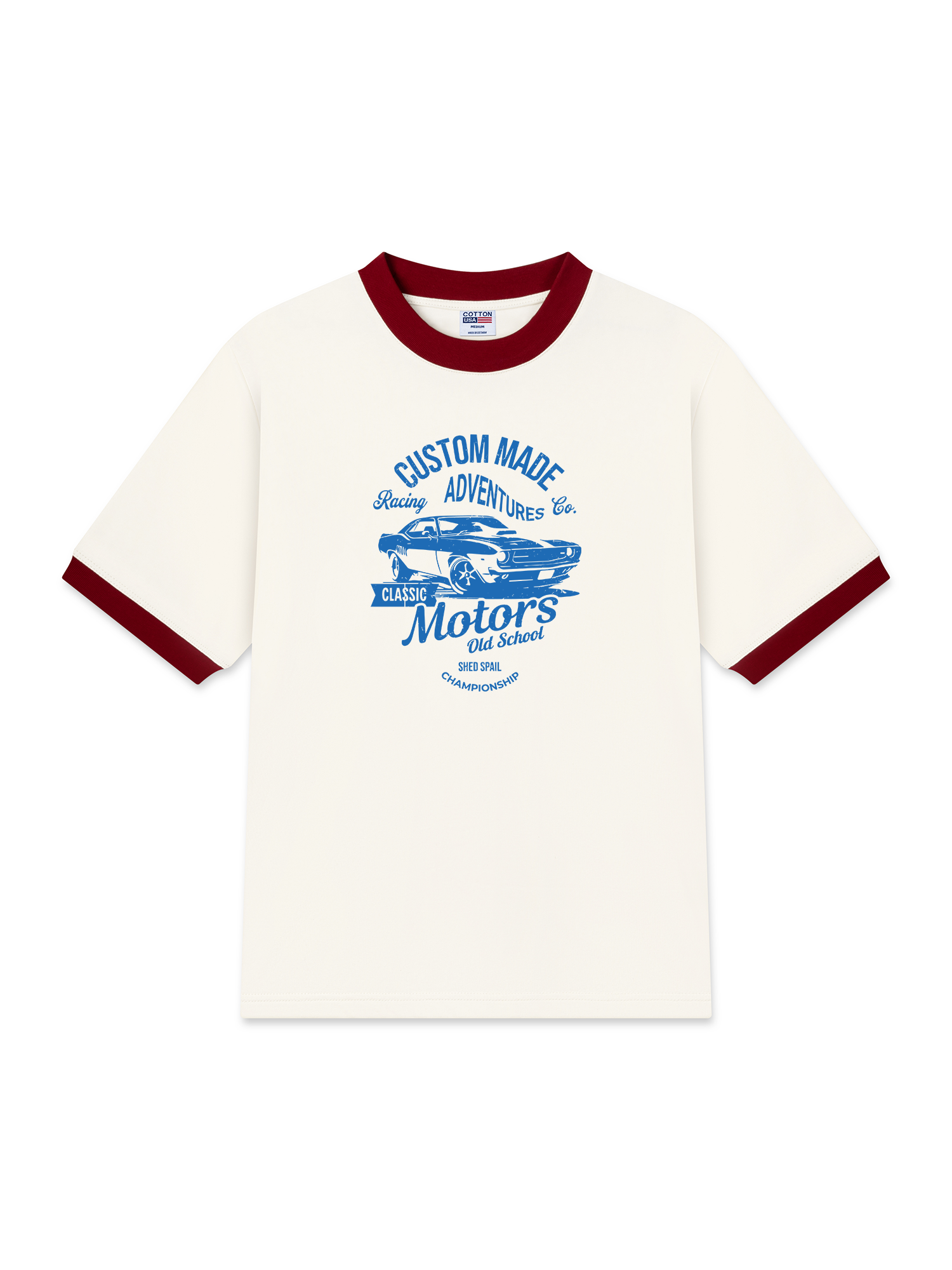 Áo Thun Ringer Relaxed Fit Classic Motors Old School