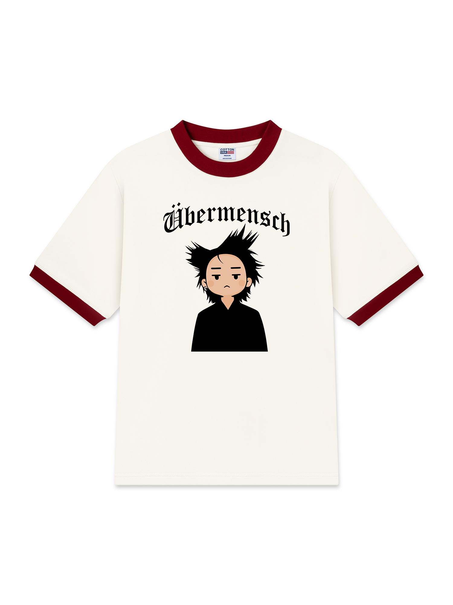 Áo Thun Ringer Relaxed Fit Cartoon GD Ubermensch