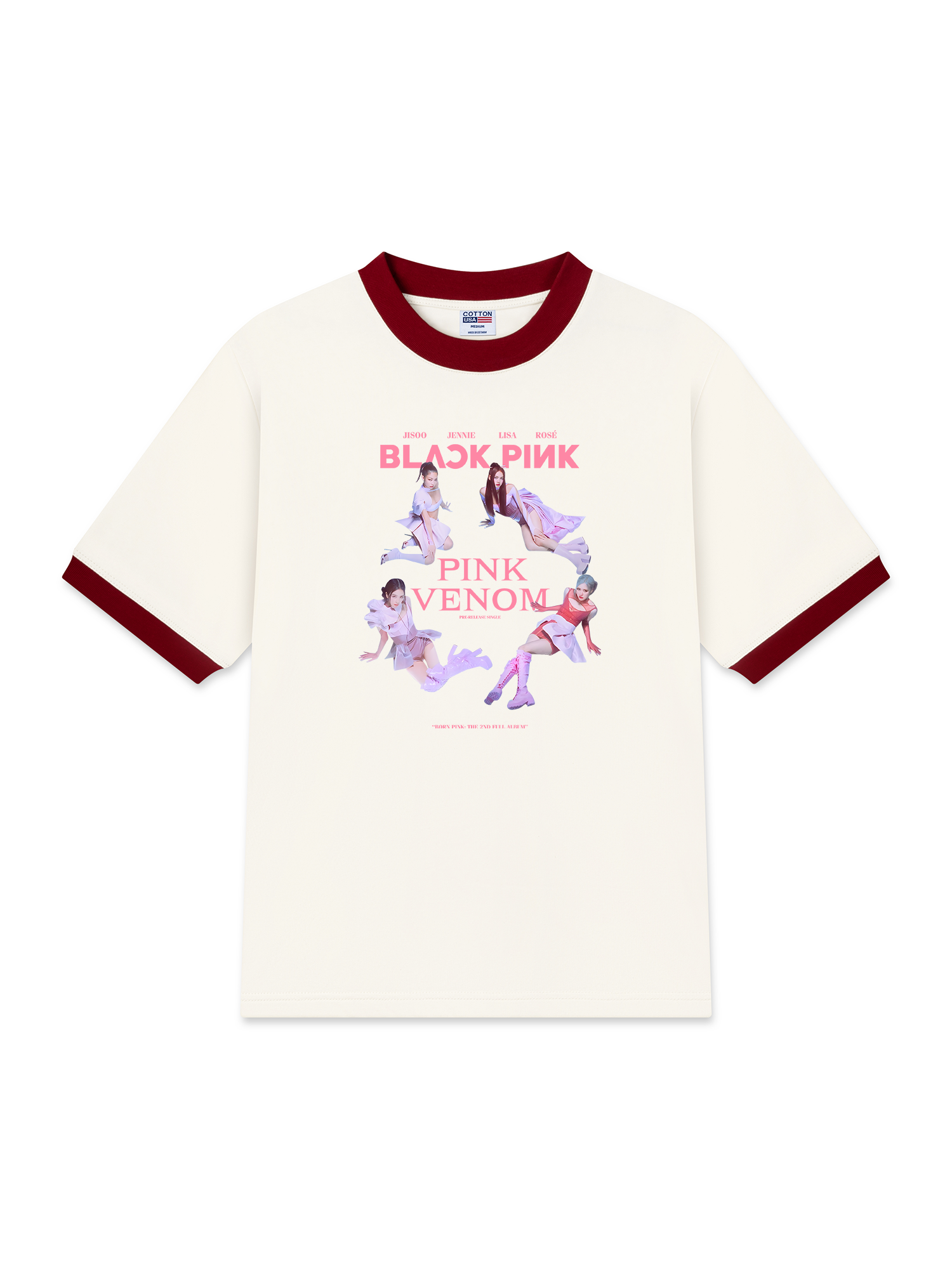 Áo Thun Ringer Relaxed Fit Idols Pink Venom