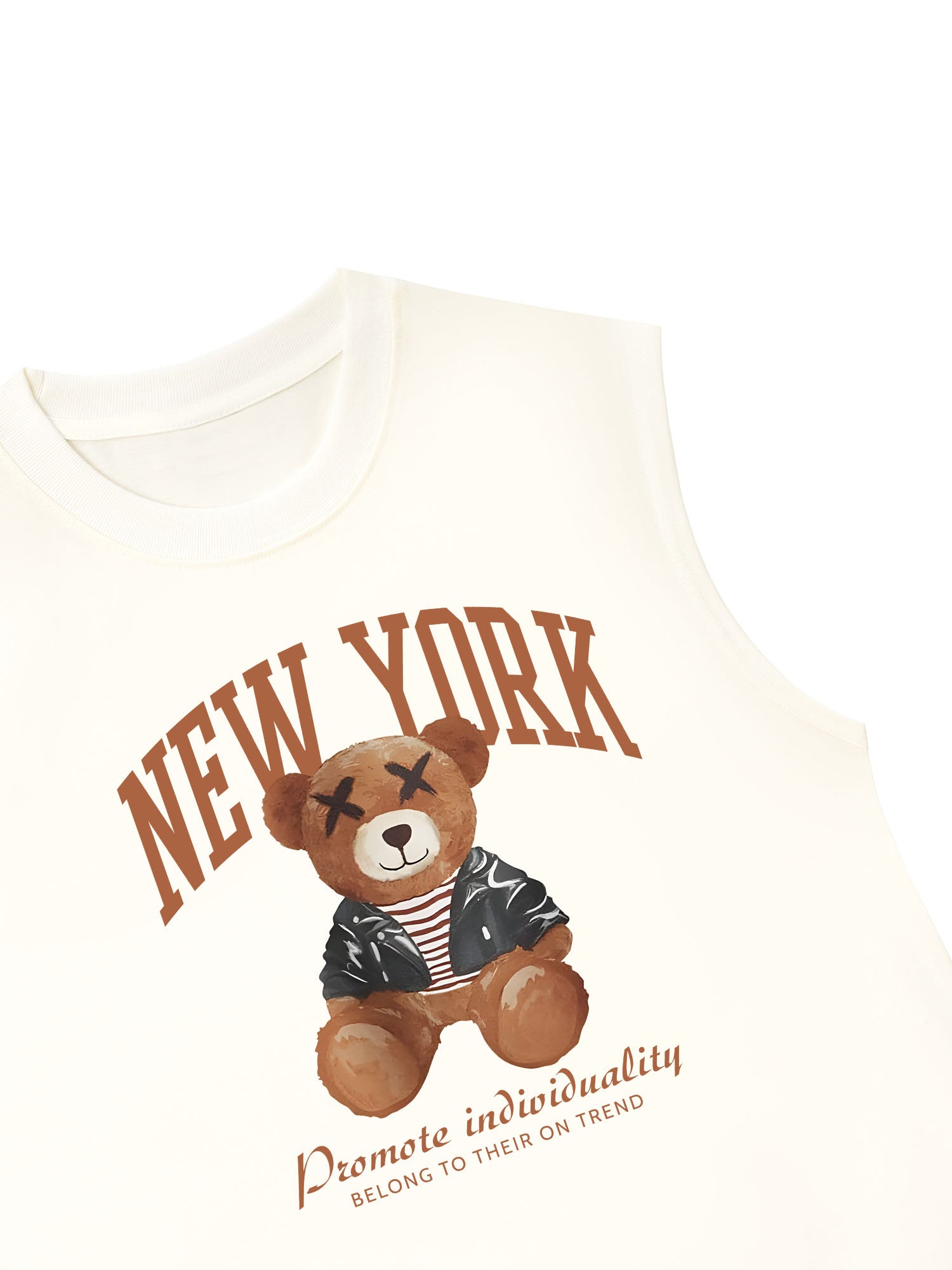 Áo Ba Lỗ Relaxed Fit New York Teddy