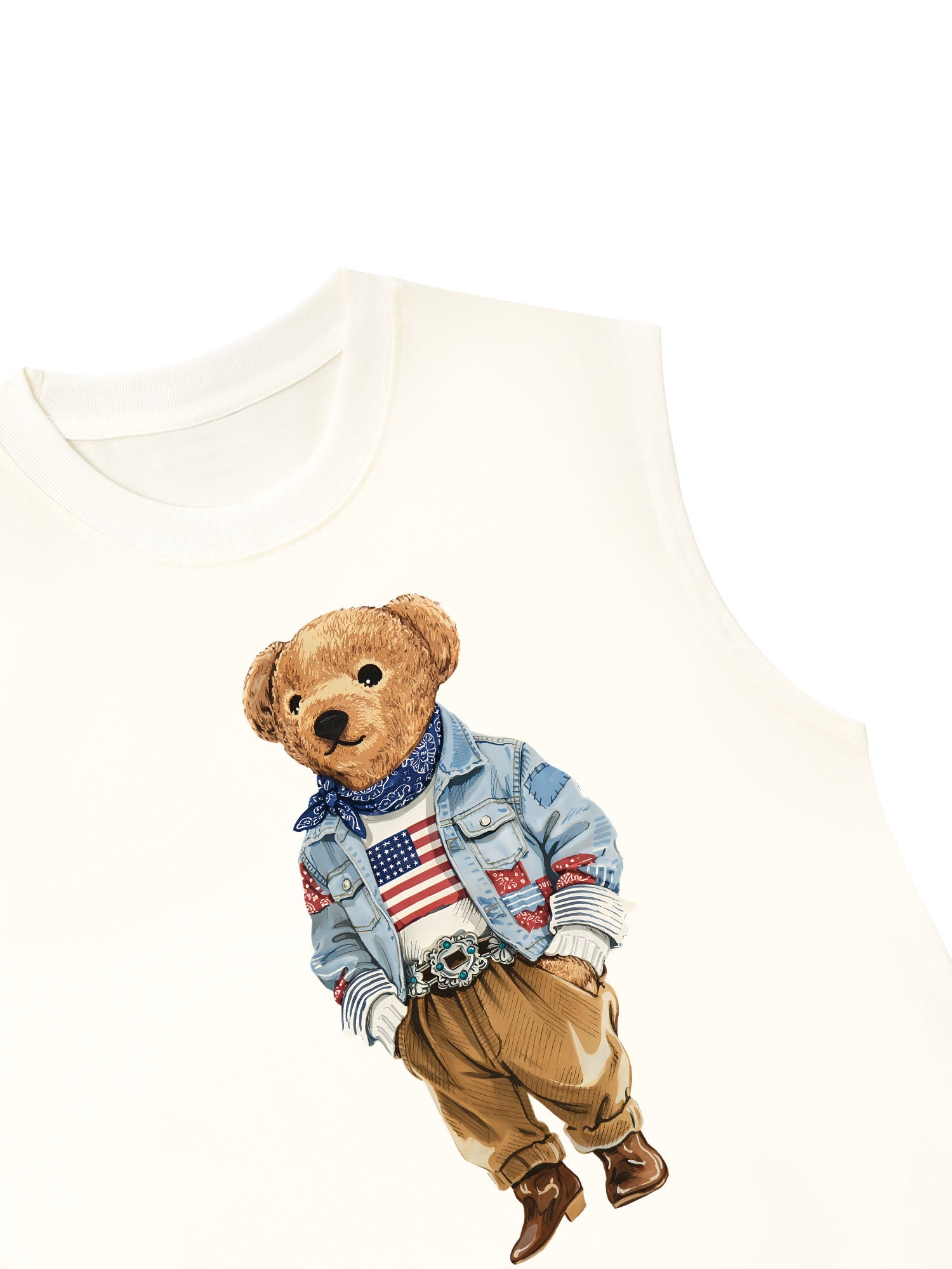 Áo Ba Lỗ Relaxed Fit Cowboy Bear