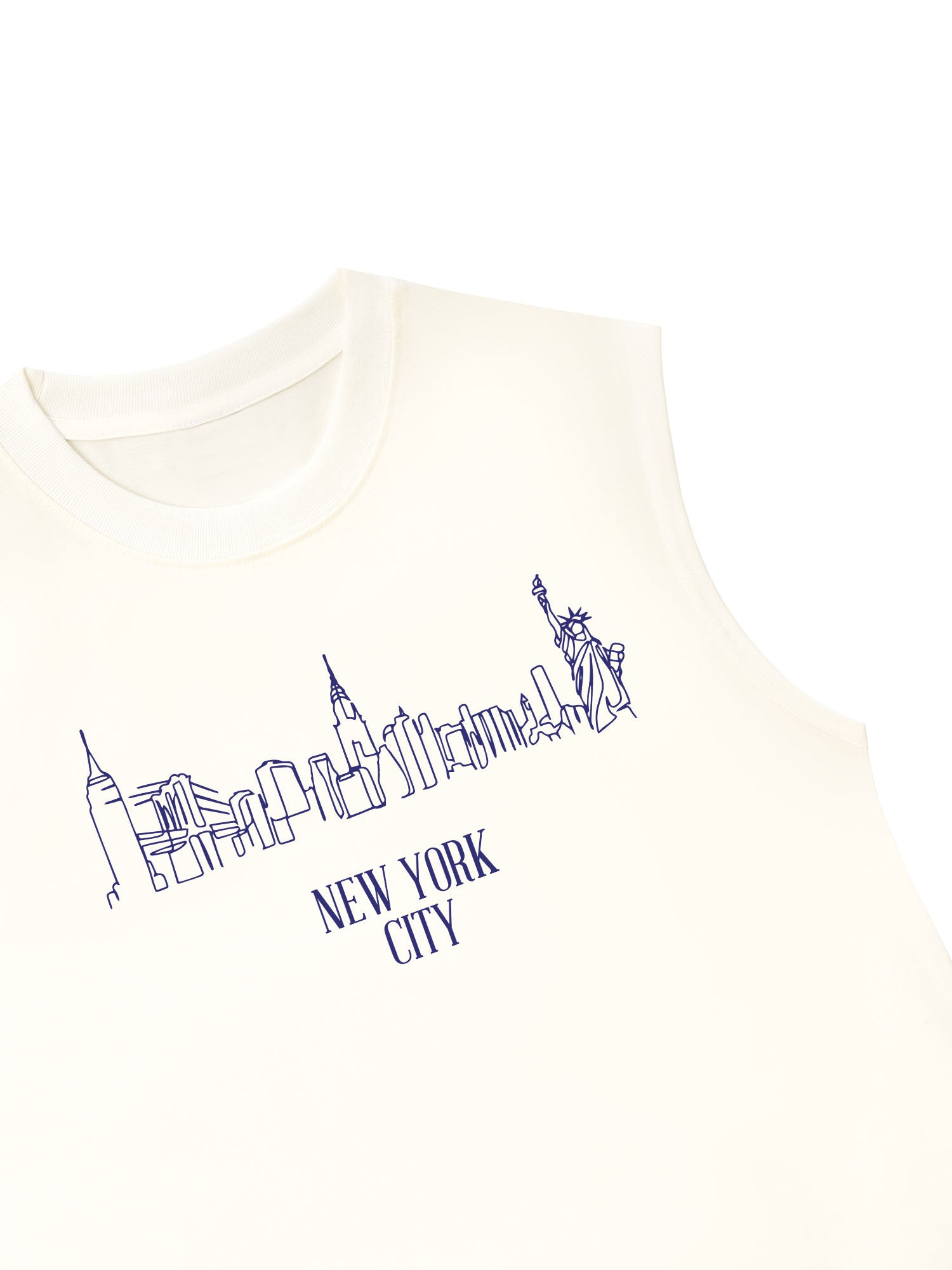 Áo Ba Lỗ Relaxed Fit New York Minimalist