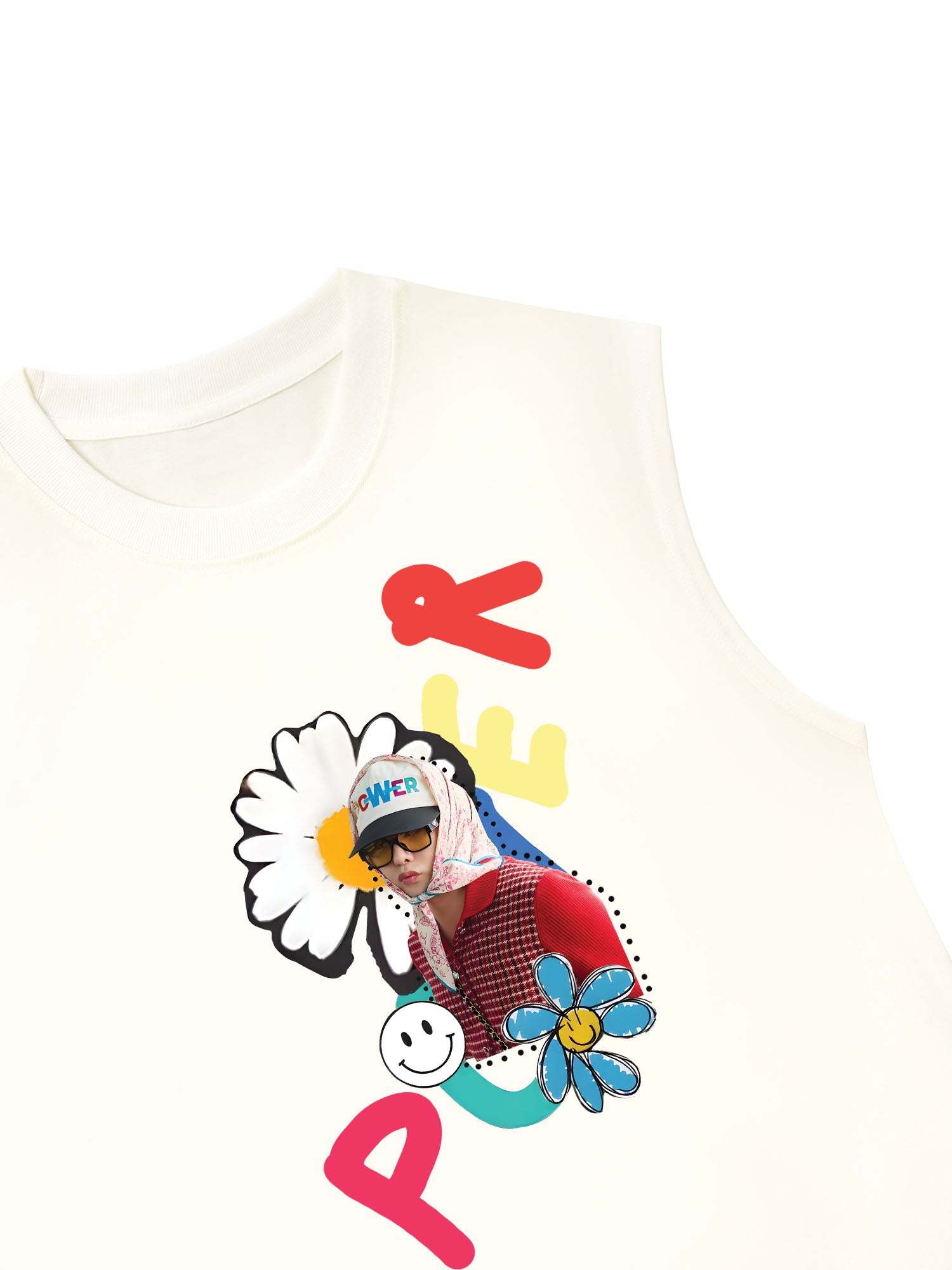 Áo Ba Lỗ Relaxed Fit Floral Power Daisy Flower X GD