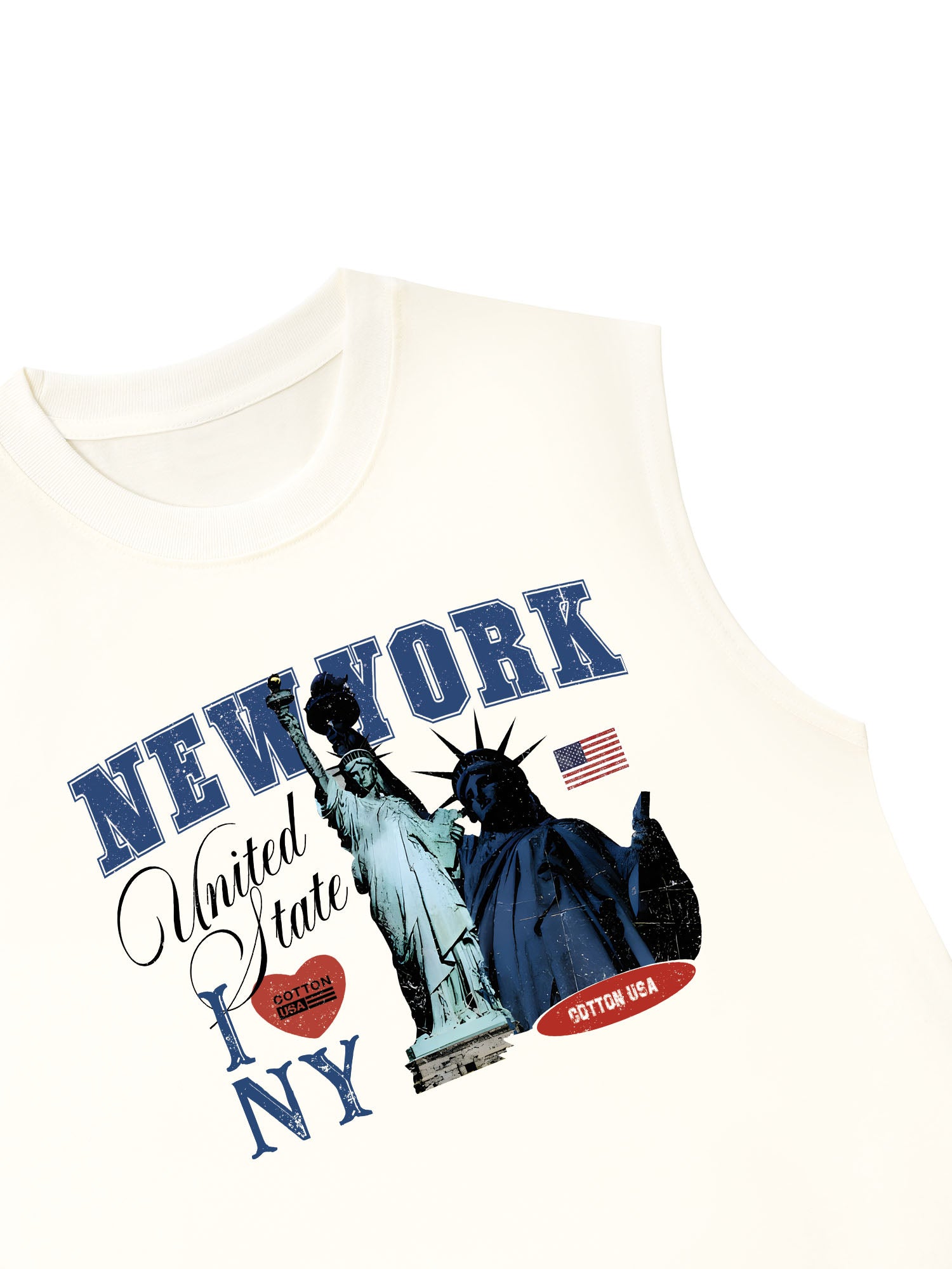 Áo Ba Lỗ Relaxed Fit USA I LOve NY
