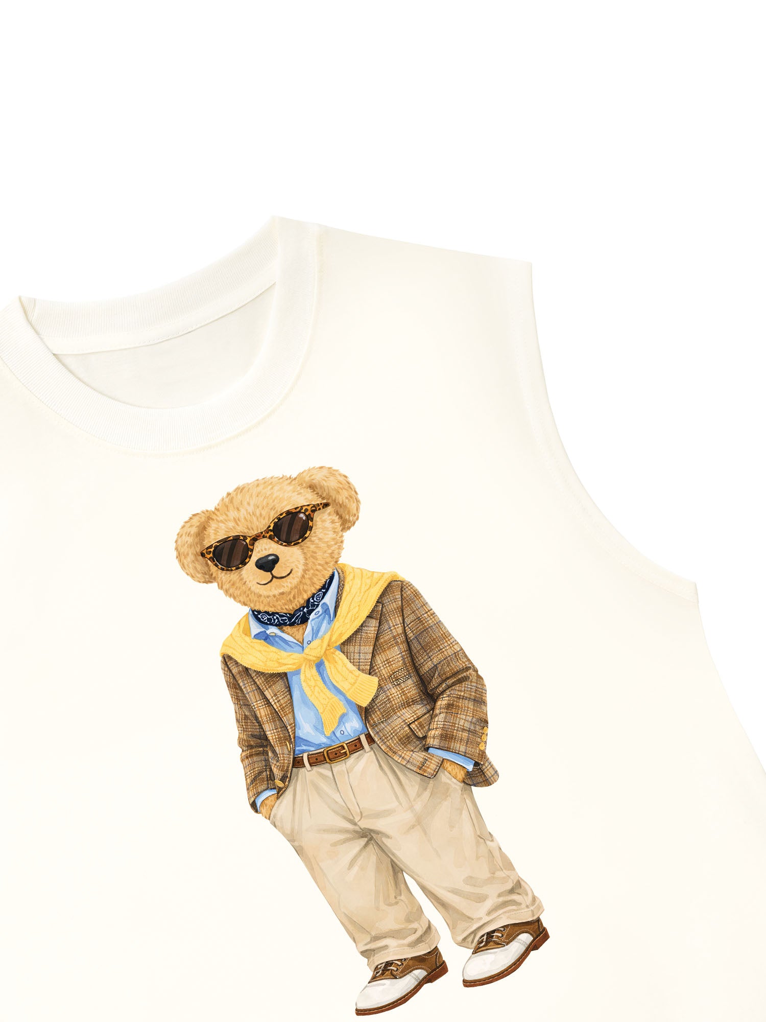 Áo Ba Lỗ Relaxed Fit Gentle Bear