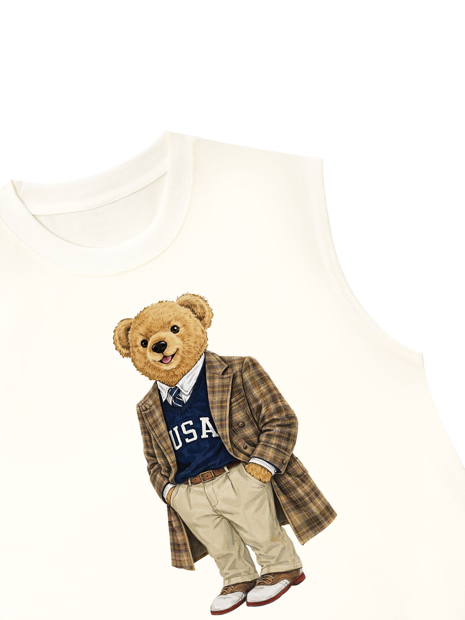 Áo Ba Lỗ Relaxed Fit Bear One