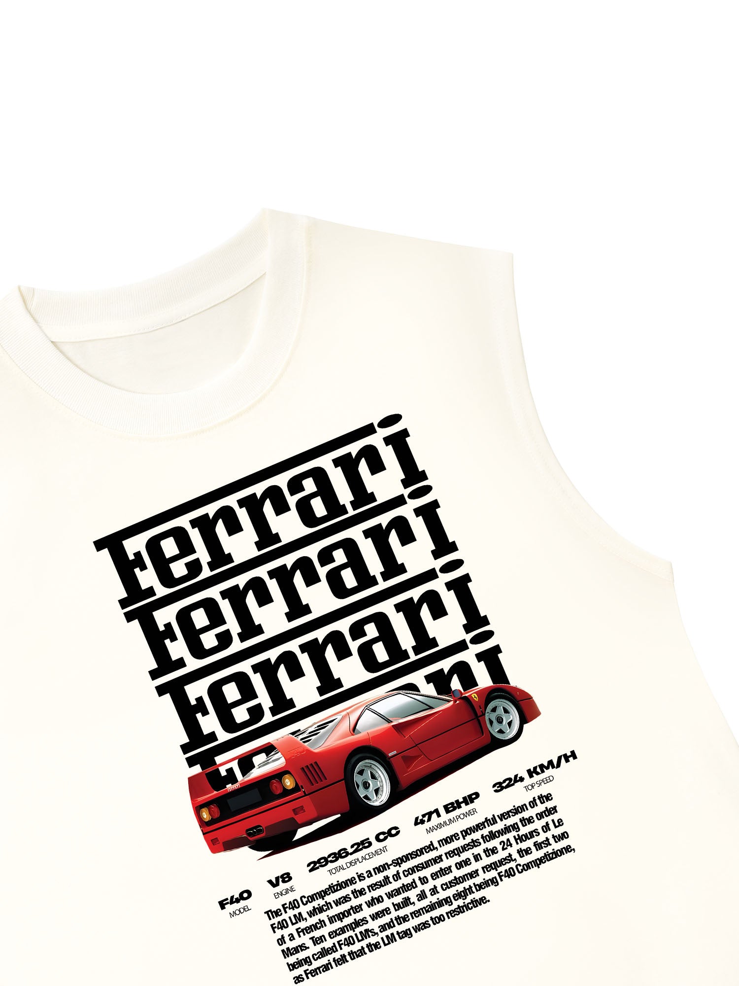 Áo Ba Lỗ Relaxed Fit Ferrari Competizione F-40
