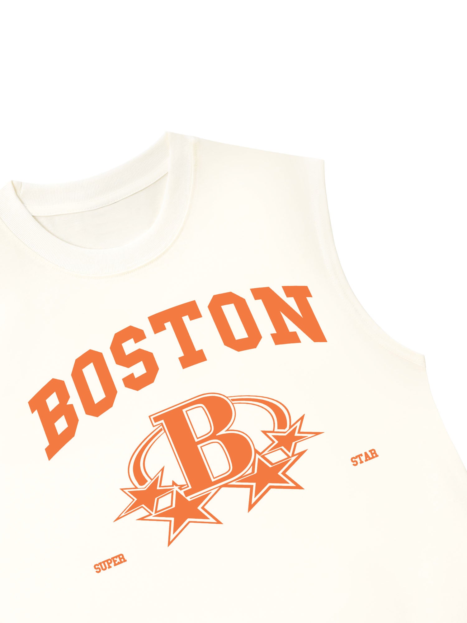 Áo Ba Lỗ Relaxed Fit USA Boston Super Star