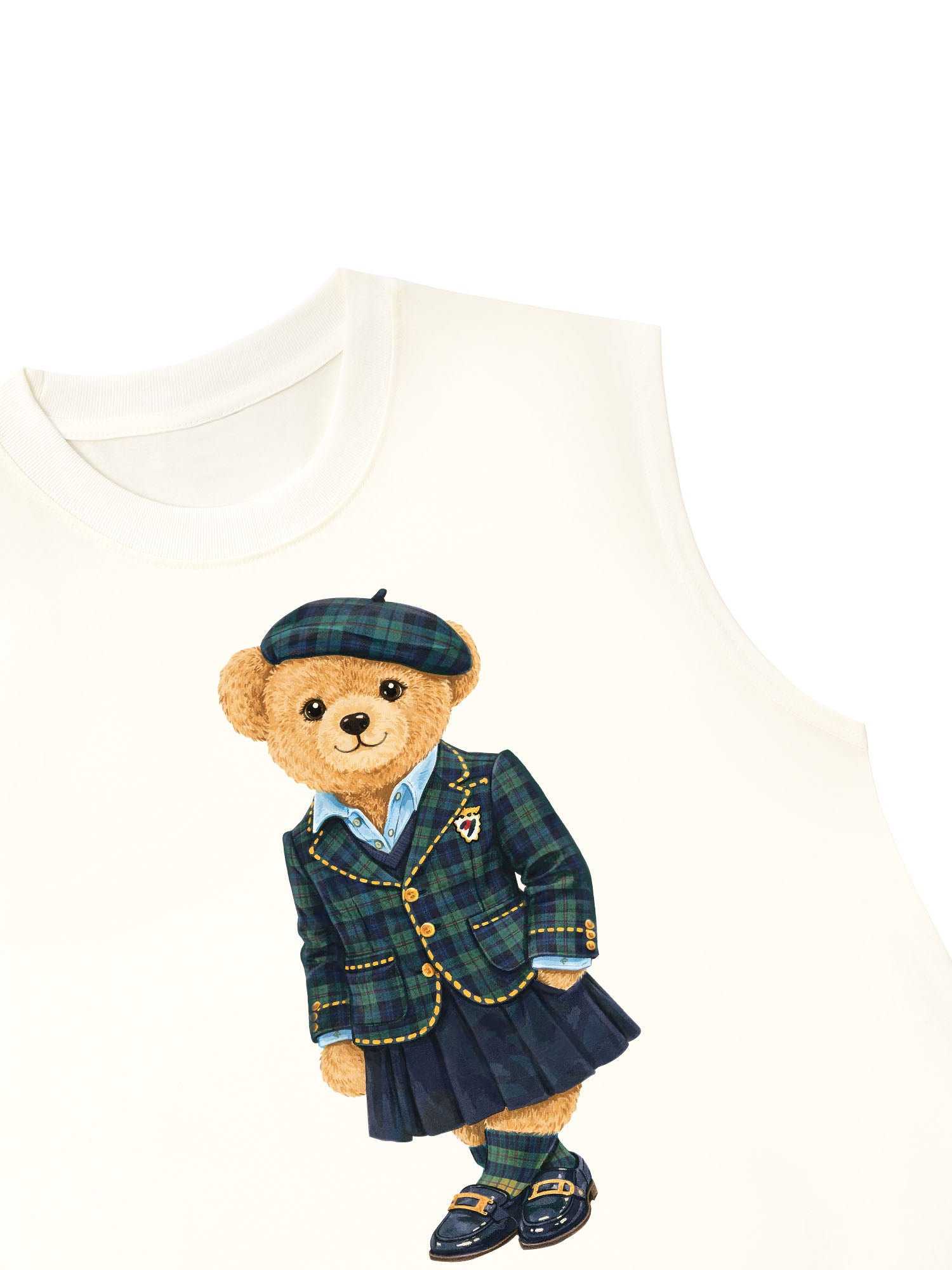 Áo Ba Lỗ Relaxed Fit Bear Three