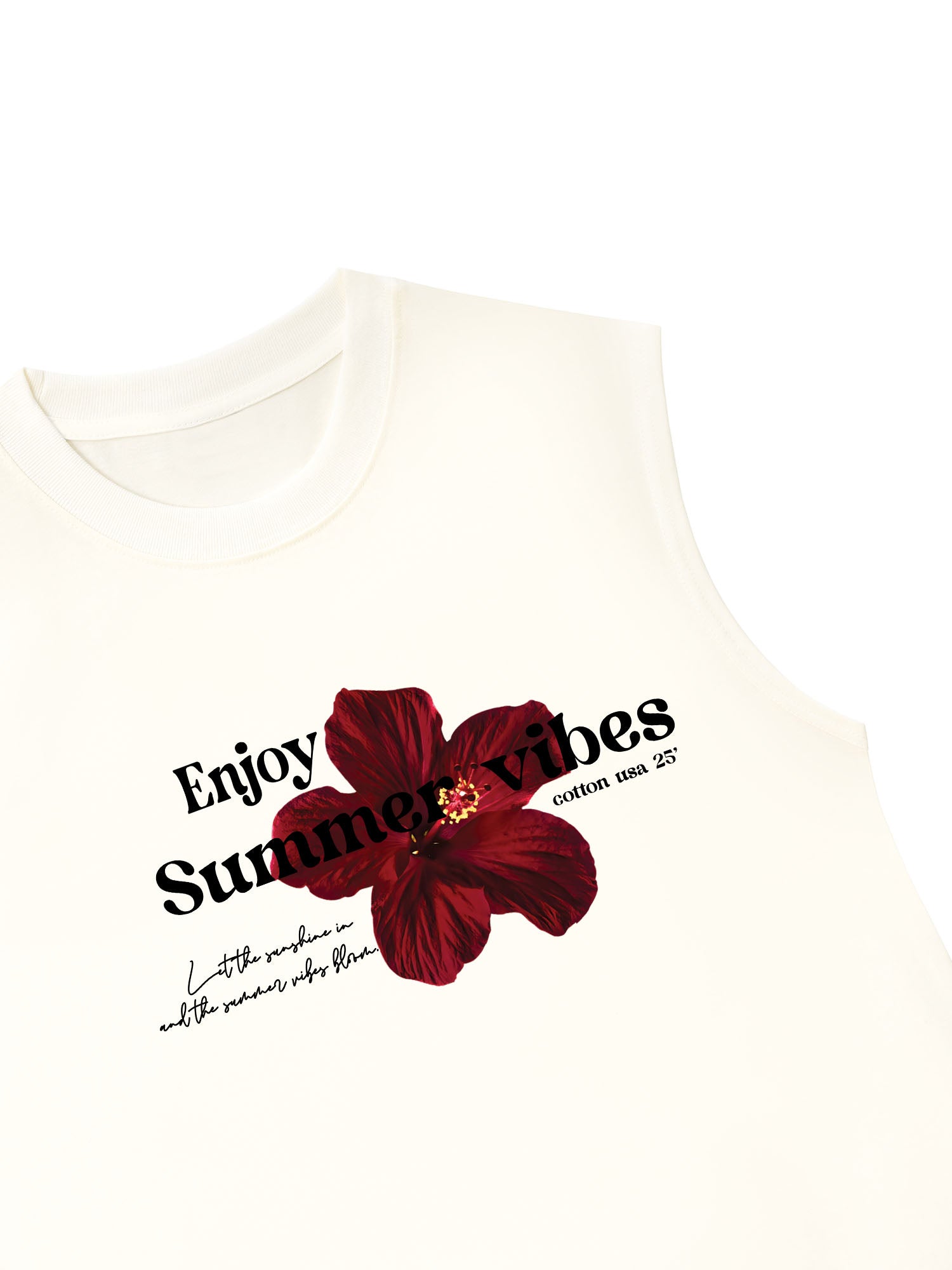 Áo Ba Lỗ Relaxed Fit Floral Enjoy Summer