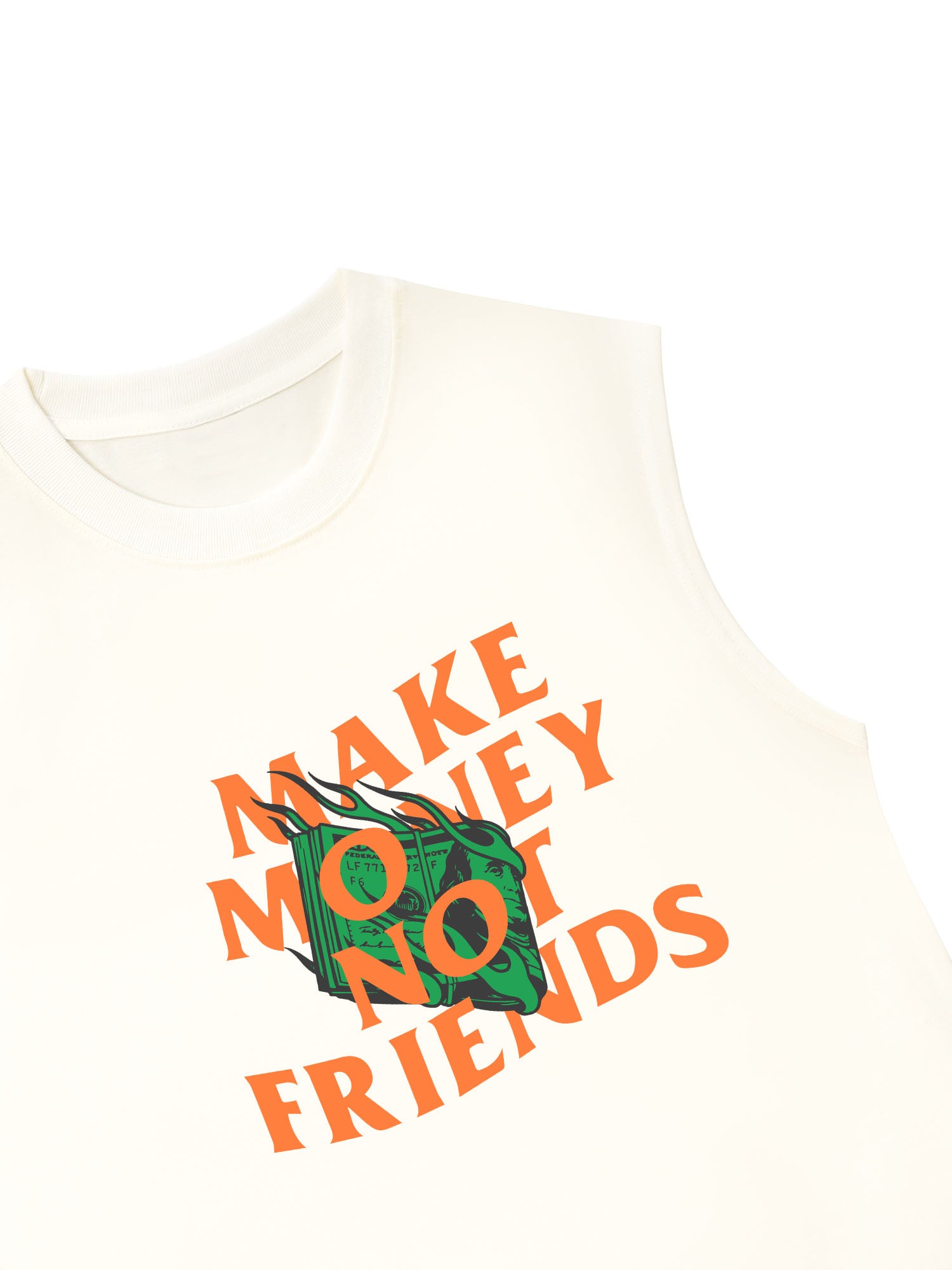 Áo Ba Lỗ Relaxed Fit Money Make Money Not Friends
