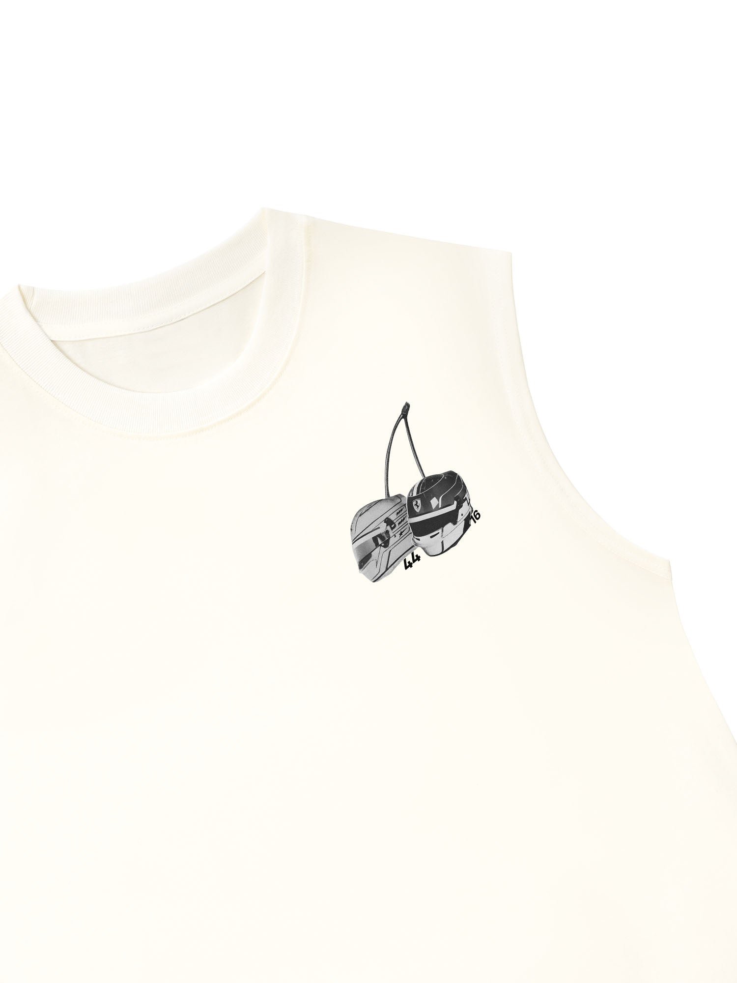 Áo Ba Lỗ Relaxed Fit Ferrari Vintage Cherry