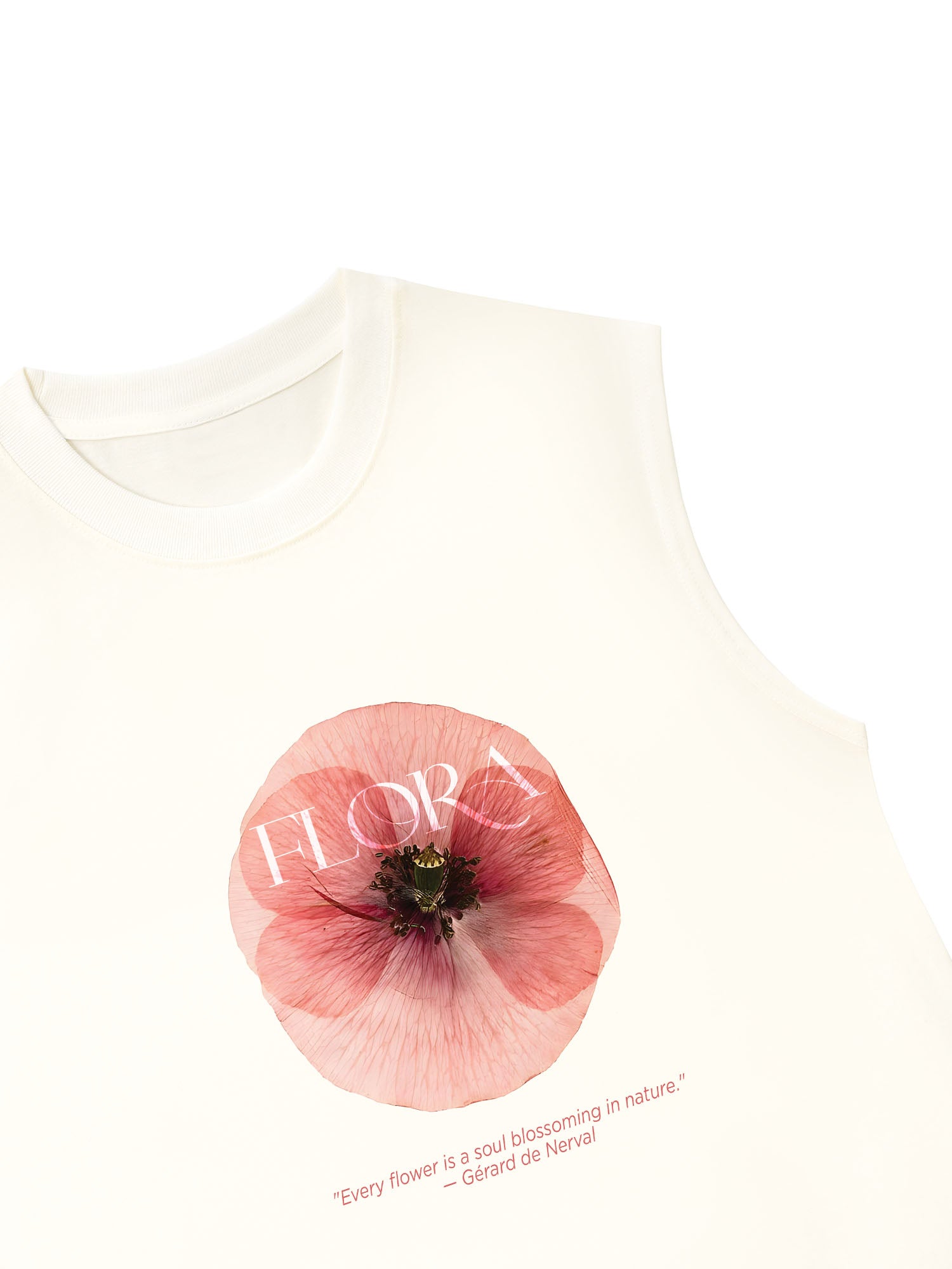 Áo Ba Lỗ Relaxed Fit Floral Quote