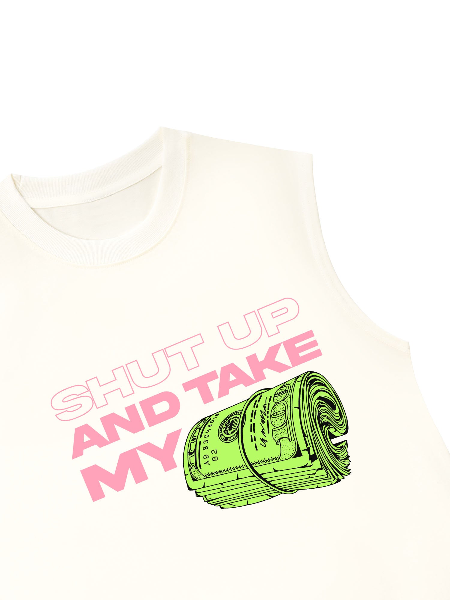 Áo Ba Lỗ Relaxed Fit Money Shut Up And Take My
