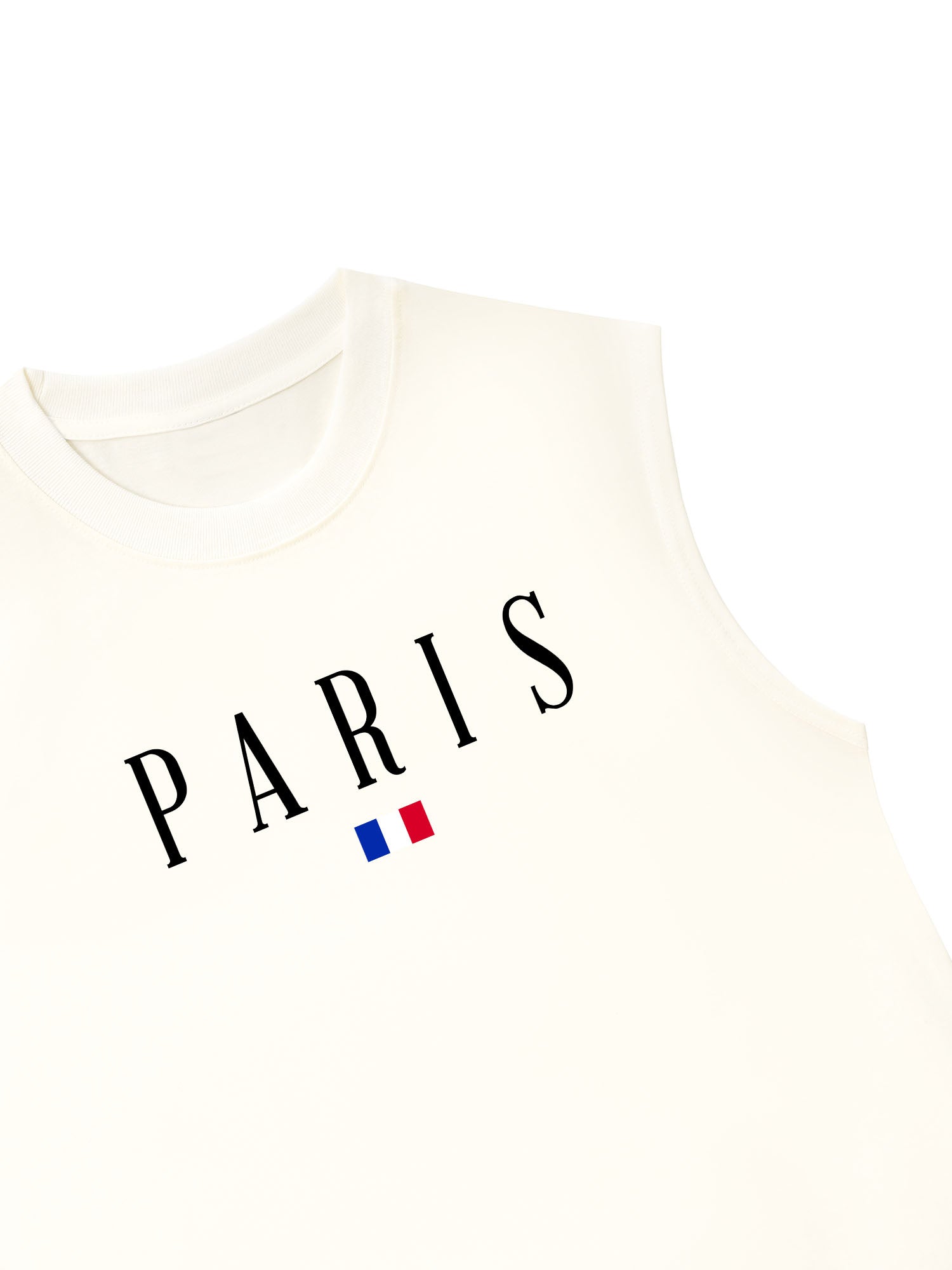 Áo Ba Lỗ Relaxed Fit Paris Minimalist