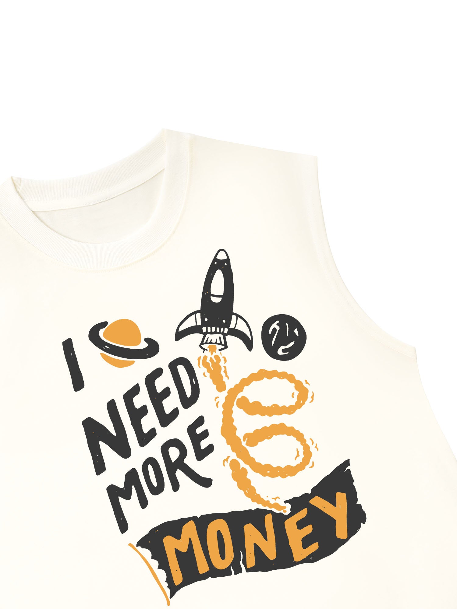 Áo Ba Lỗ Relaxed Fit Money I Need More