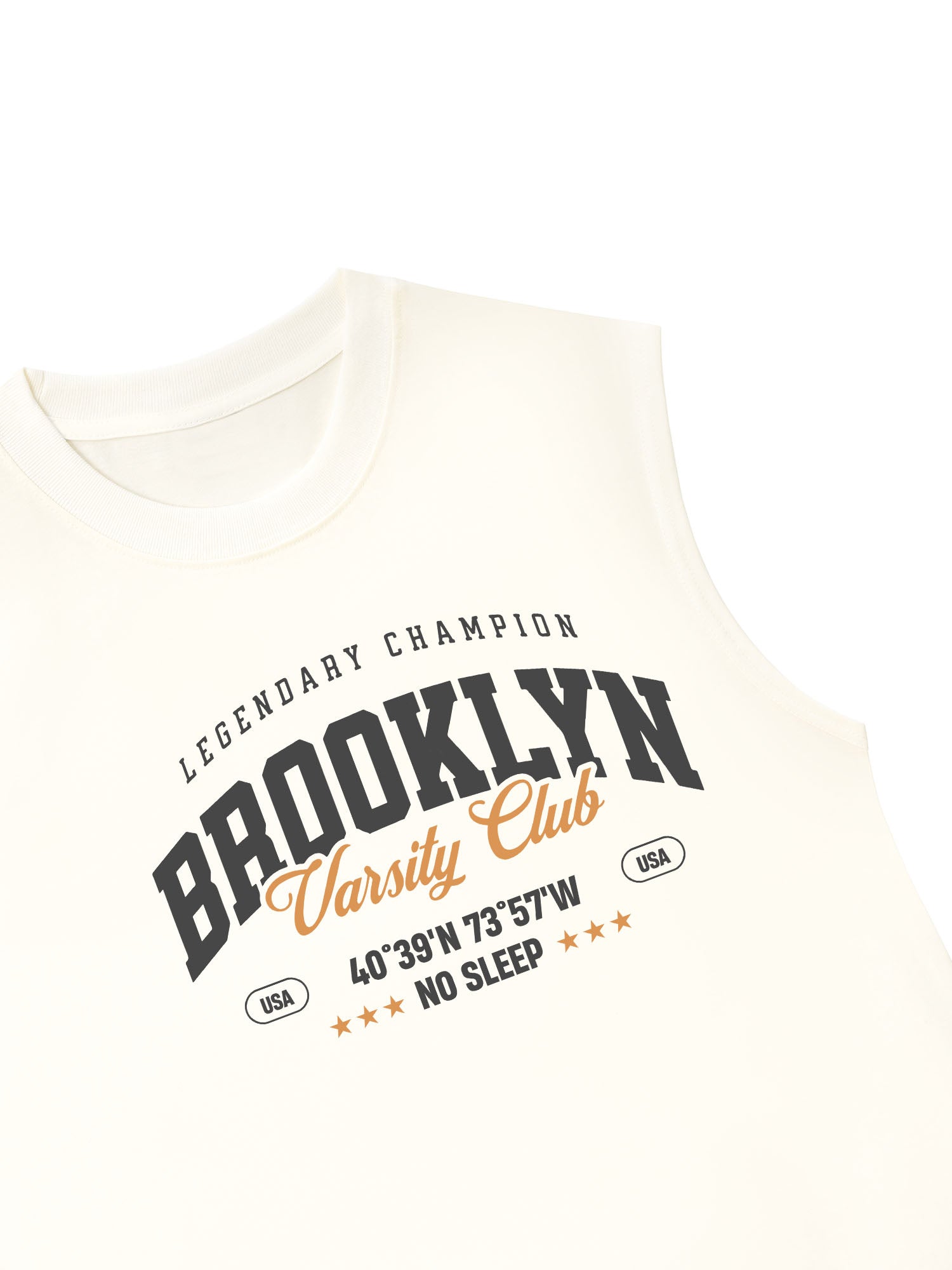 Áo Ba Lỗ Relaxed Fit City Brooklyn Varsity Club