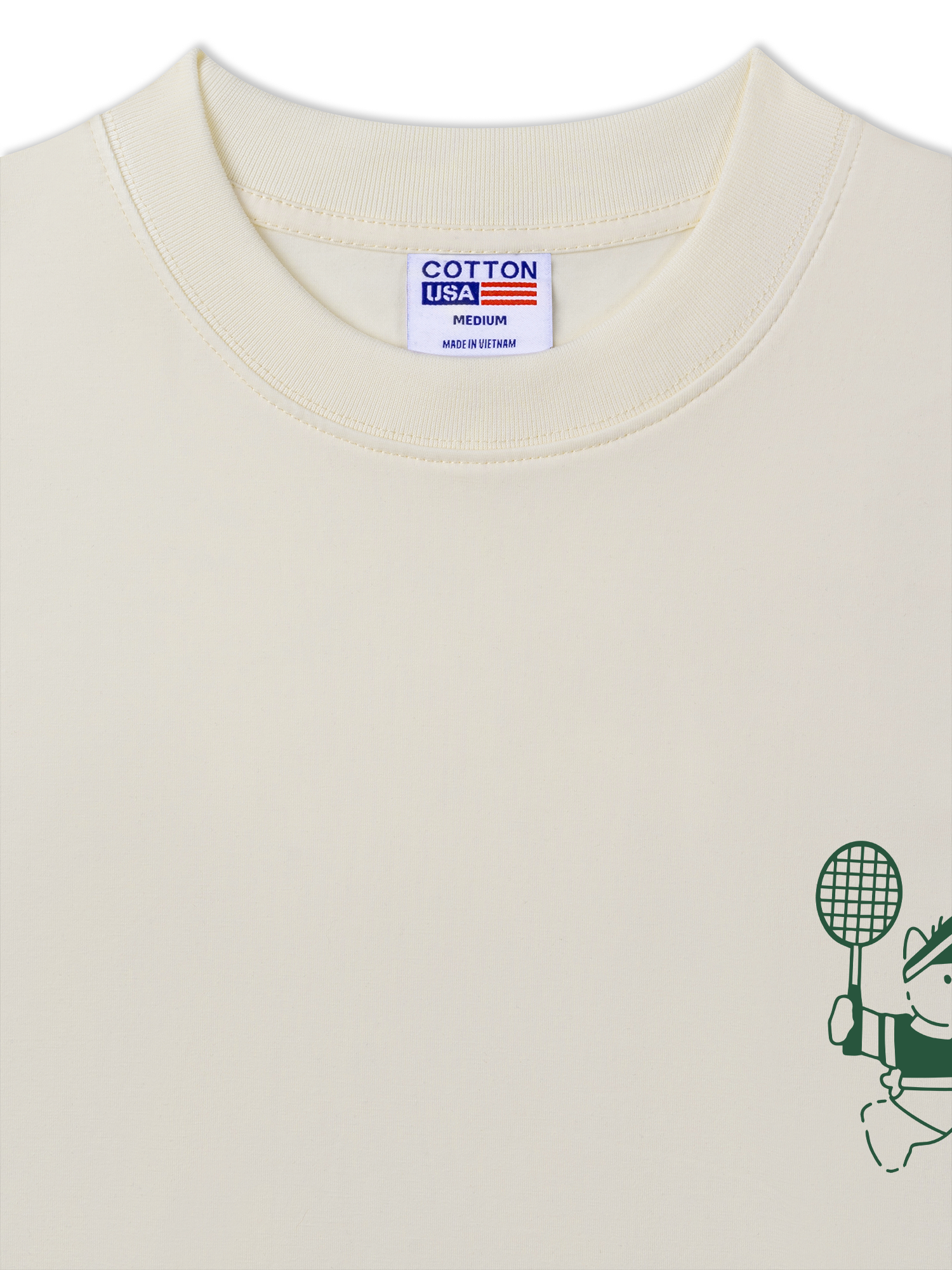 Áo Thun Relaxed Fit Badminton Club Green