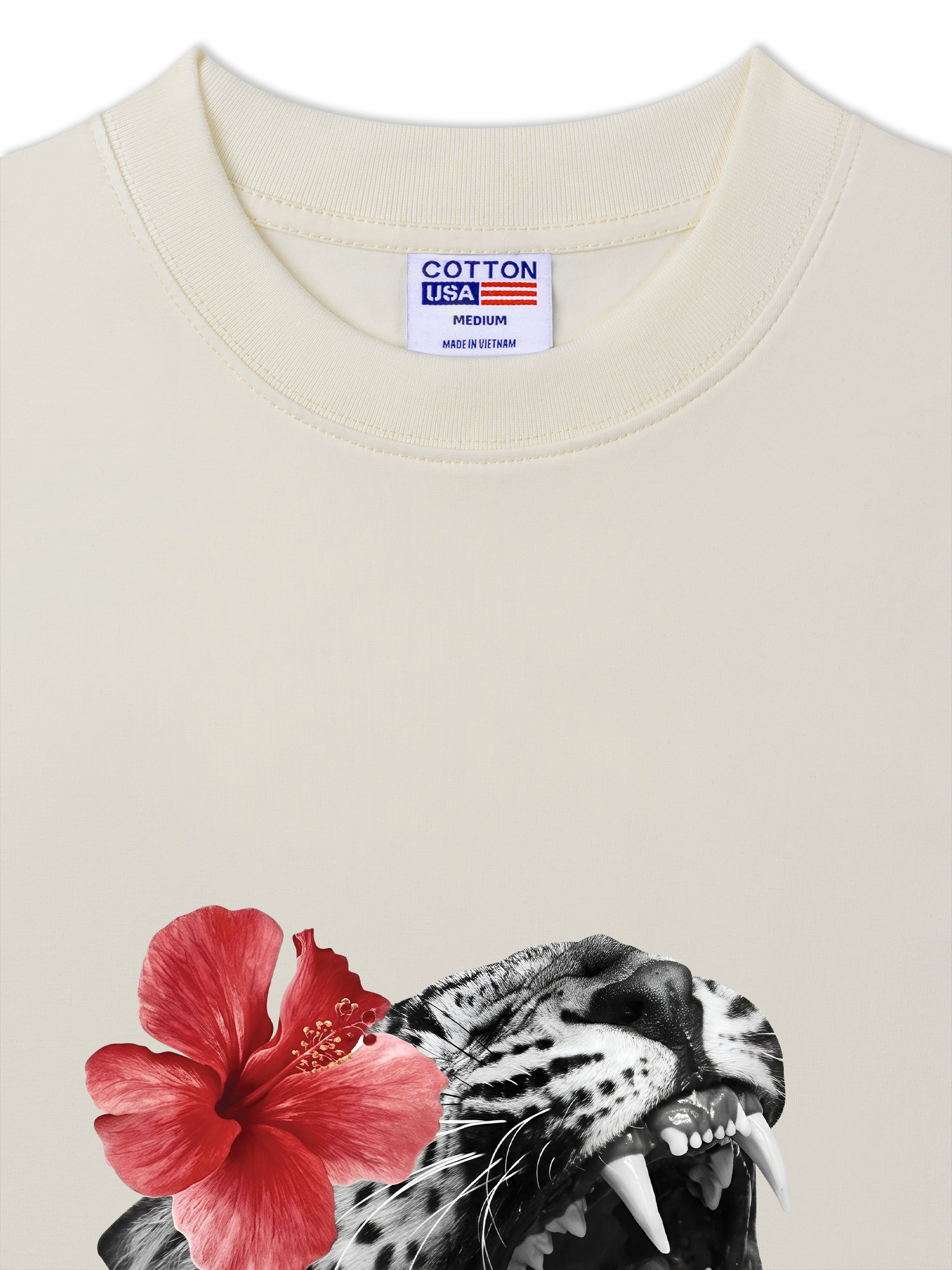Áo Thun Relaxed Fit Urban Leopard Roar Flower