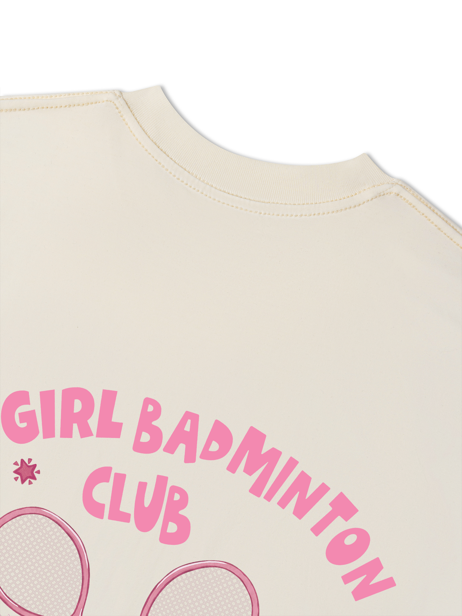 Áo Thun Relaxed Fit Badminton Cool Girl Club