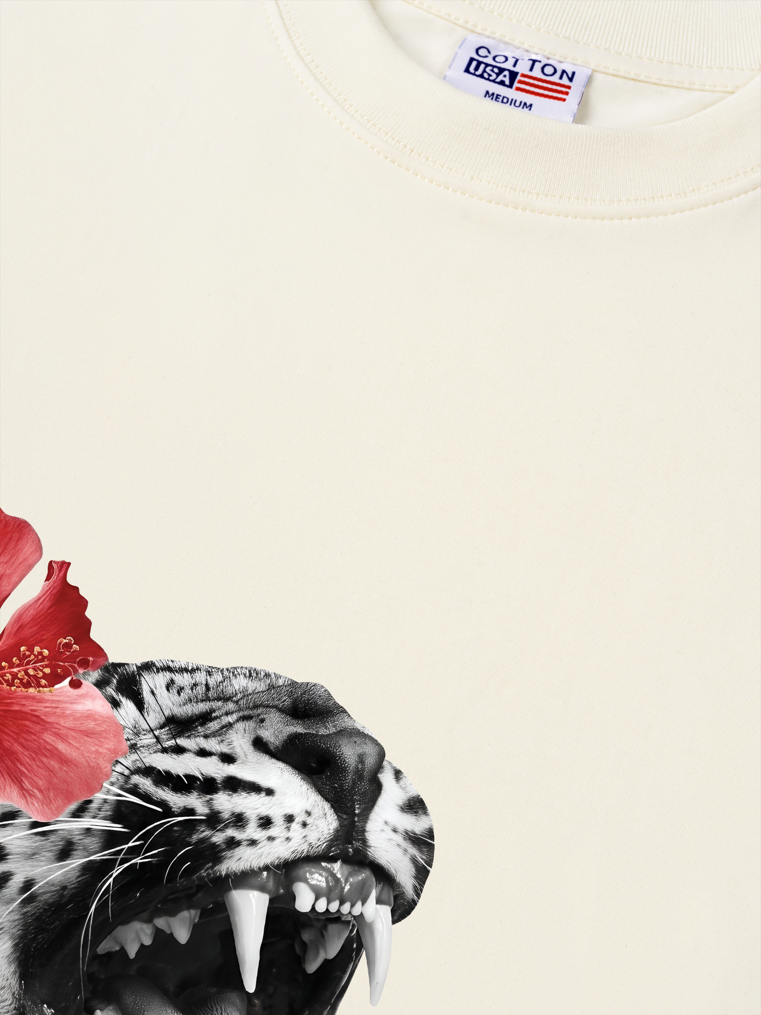 Áo Thun Relaxed Fit Urban Leopard Roar Flower