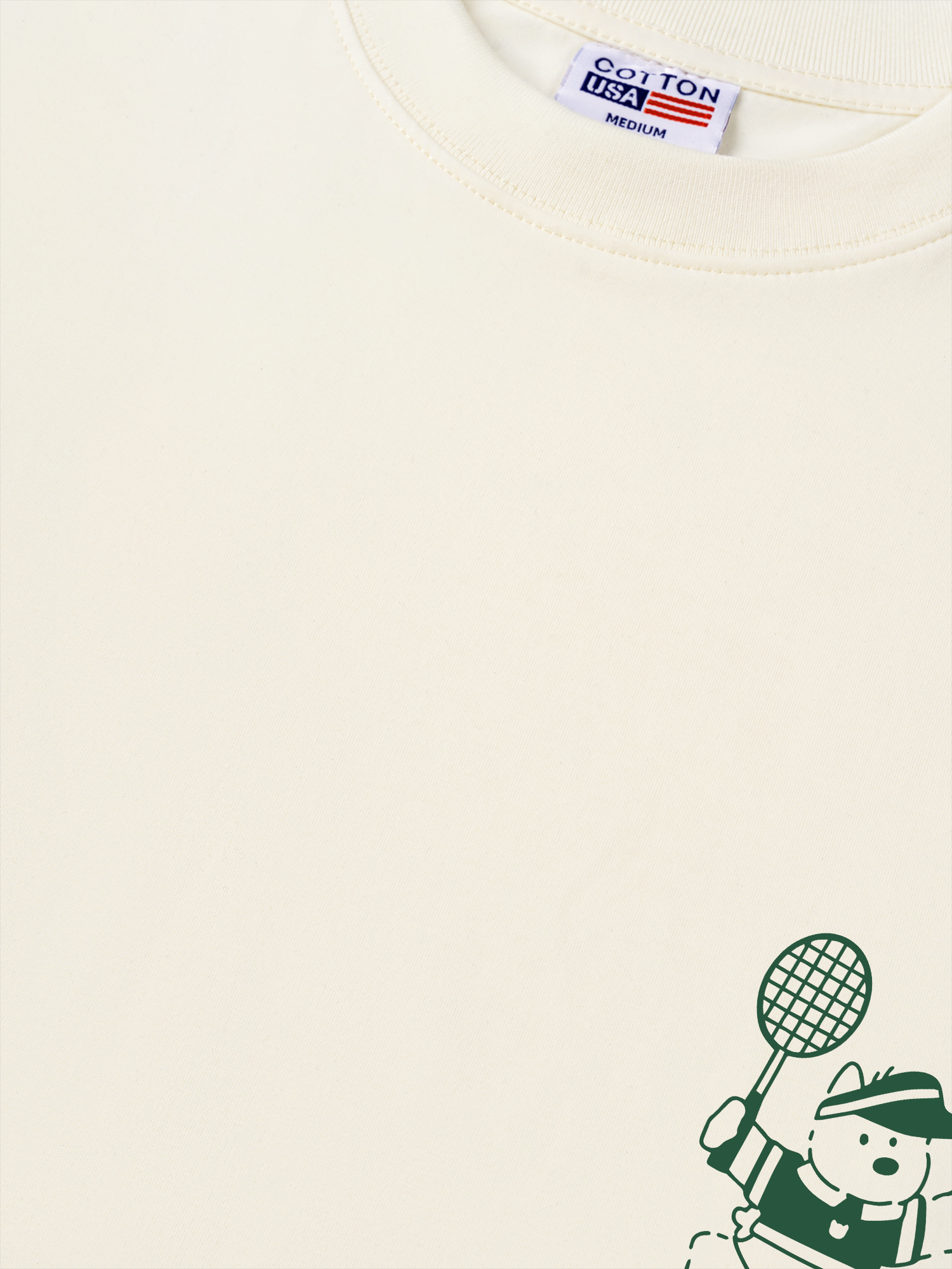 Áo Thun Relaxed Fit Badminton Club Green