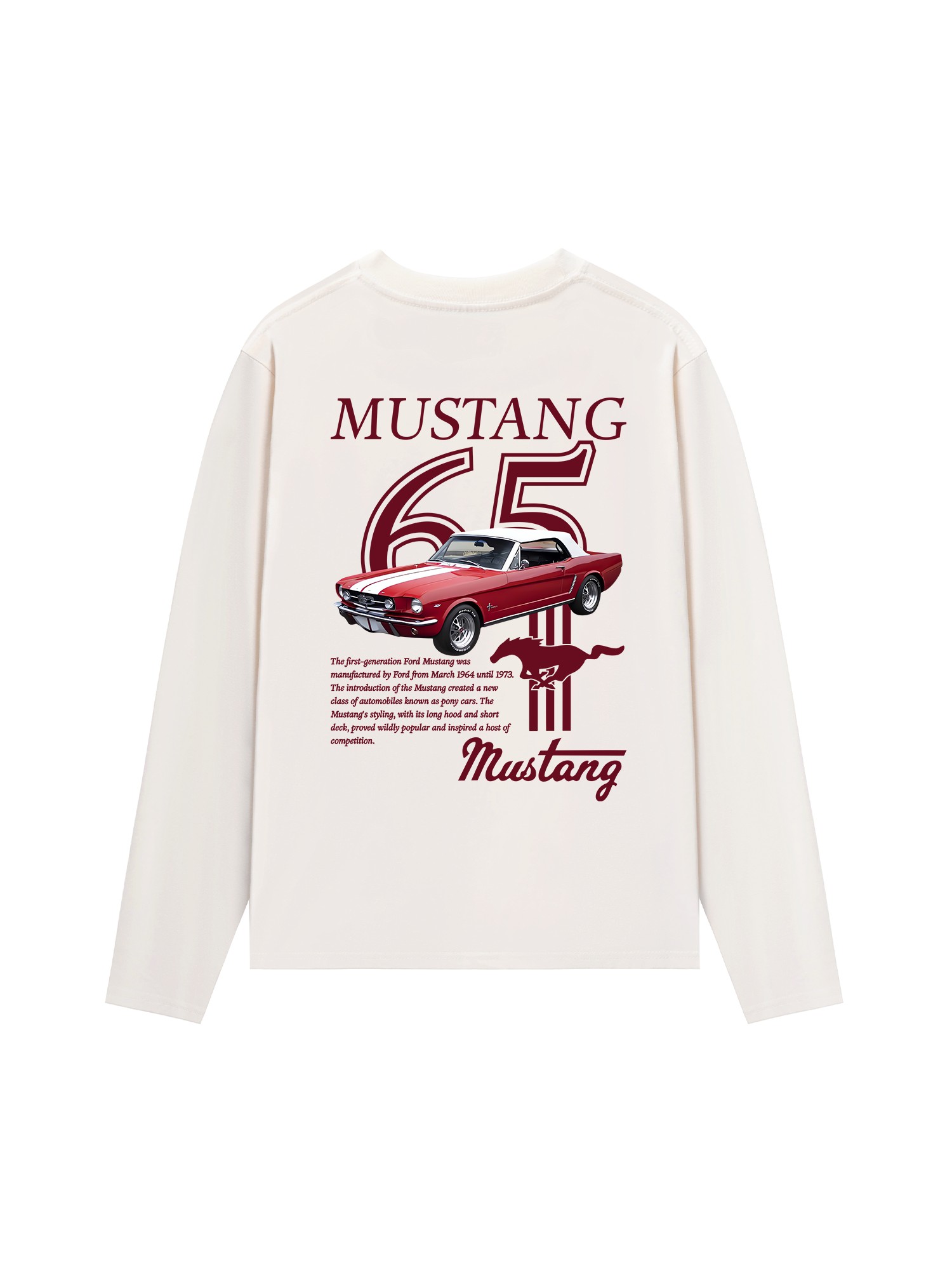 Áo Thun Dài Tay Ford Mustang 65