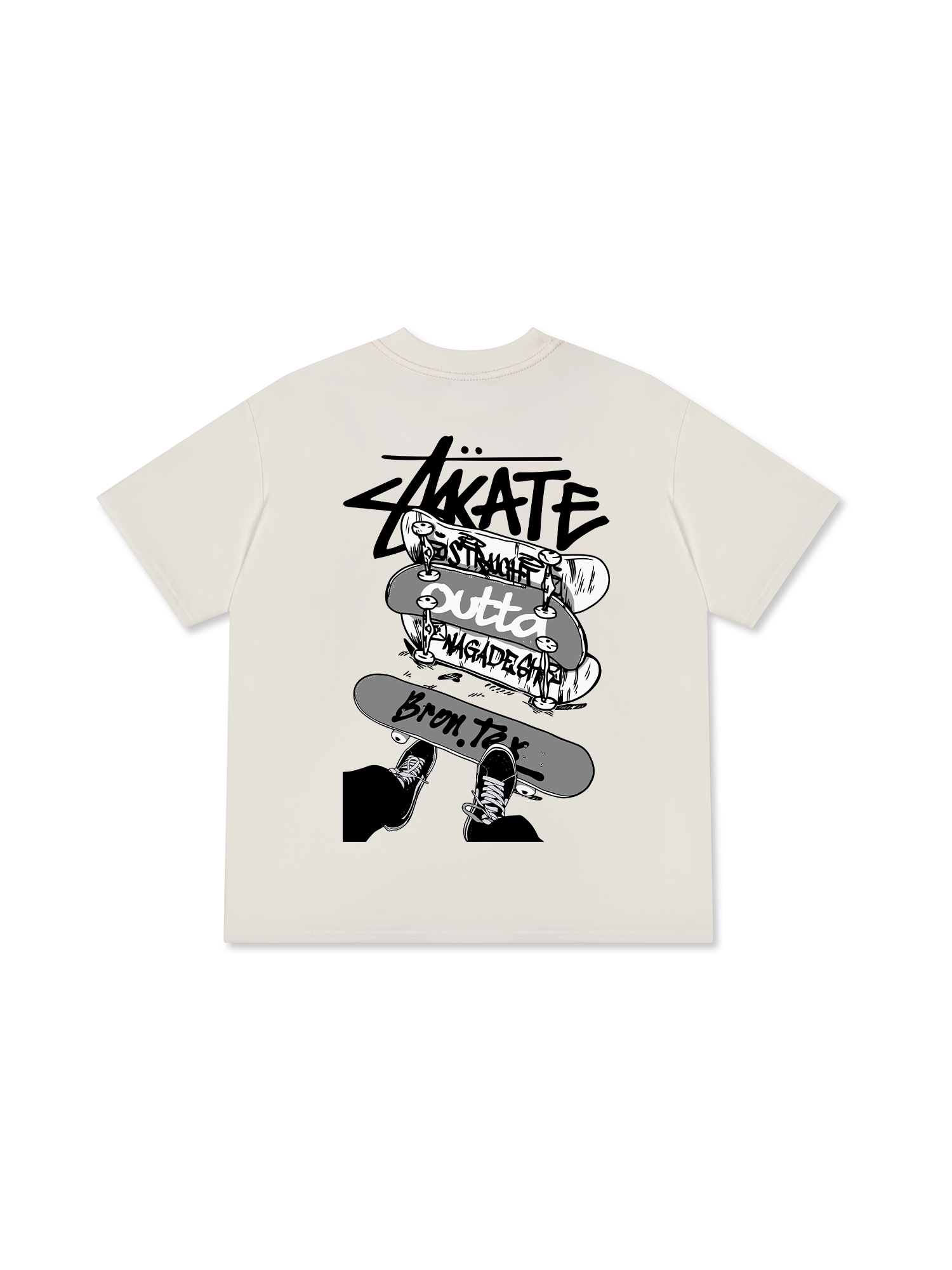 Áo Thun Relaxed Fit Skate Stack