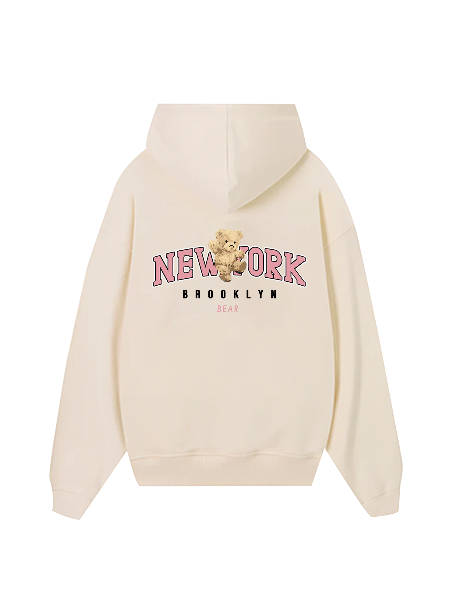 Ciry Pink New York Bear Hoodie