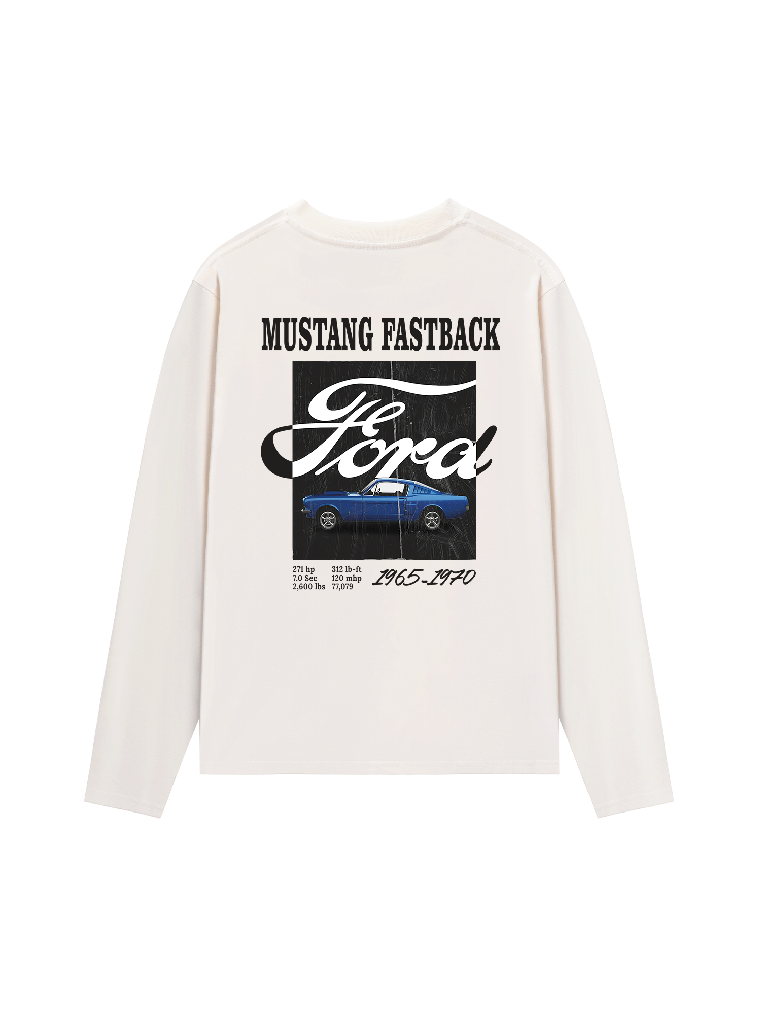 Áo Thun Dài Tay Ford Mustang Fastback