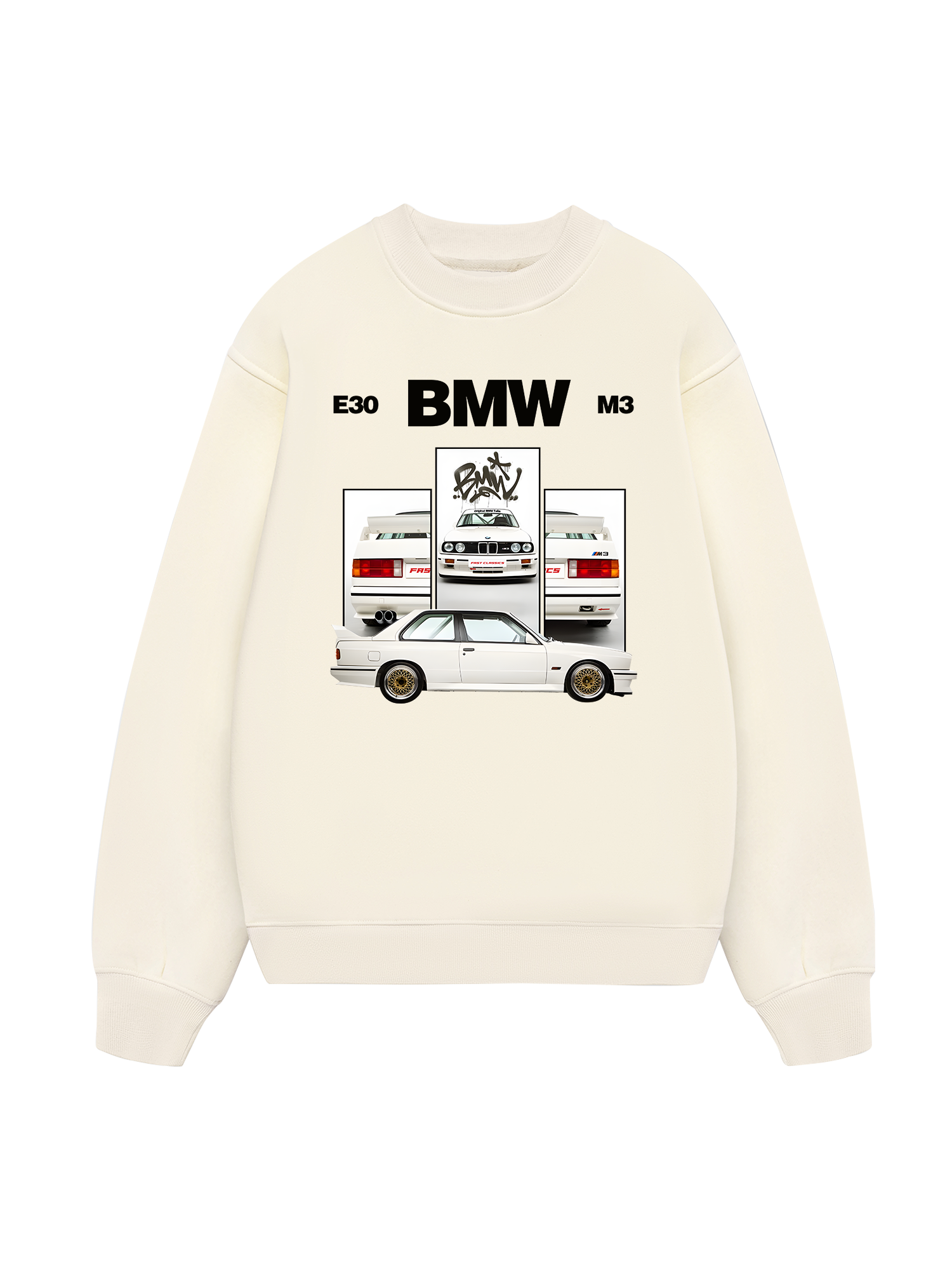BMW E30 M3 White Sweater