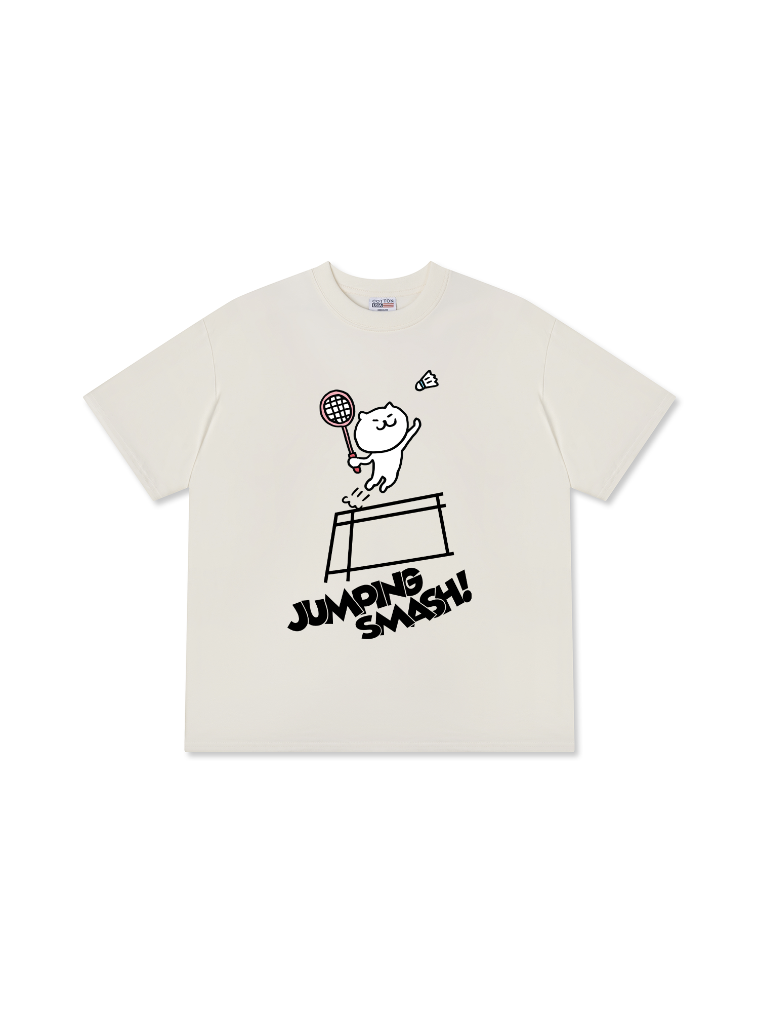 Áo Thun Relaxed Fit Badminton Jumping Smash