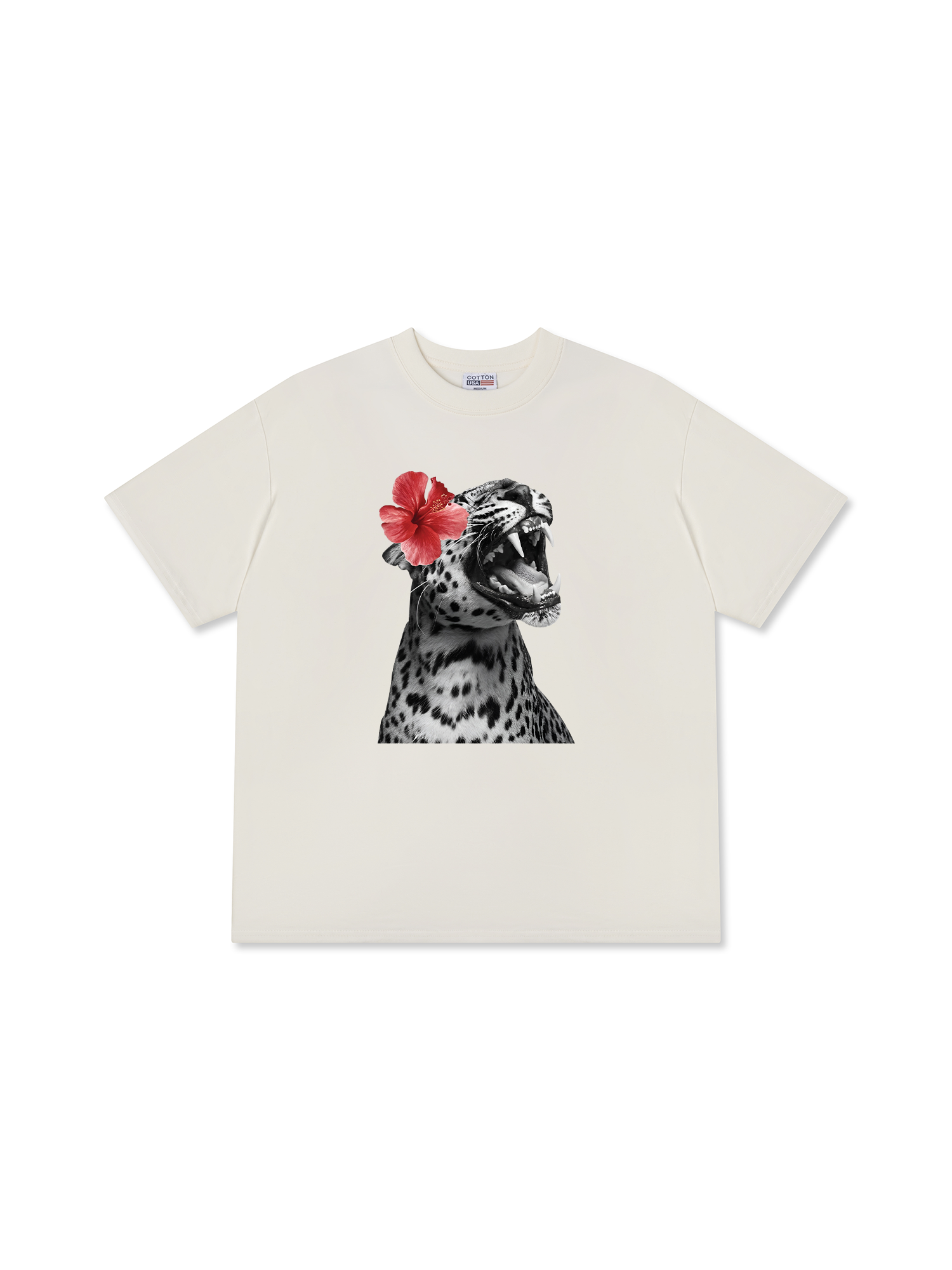 Áo Thun Relaxed Fit Urban Leopard Roar Flower