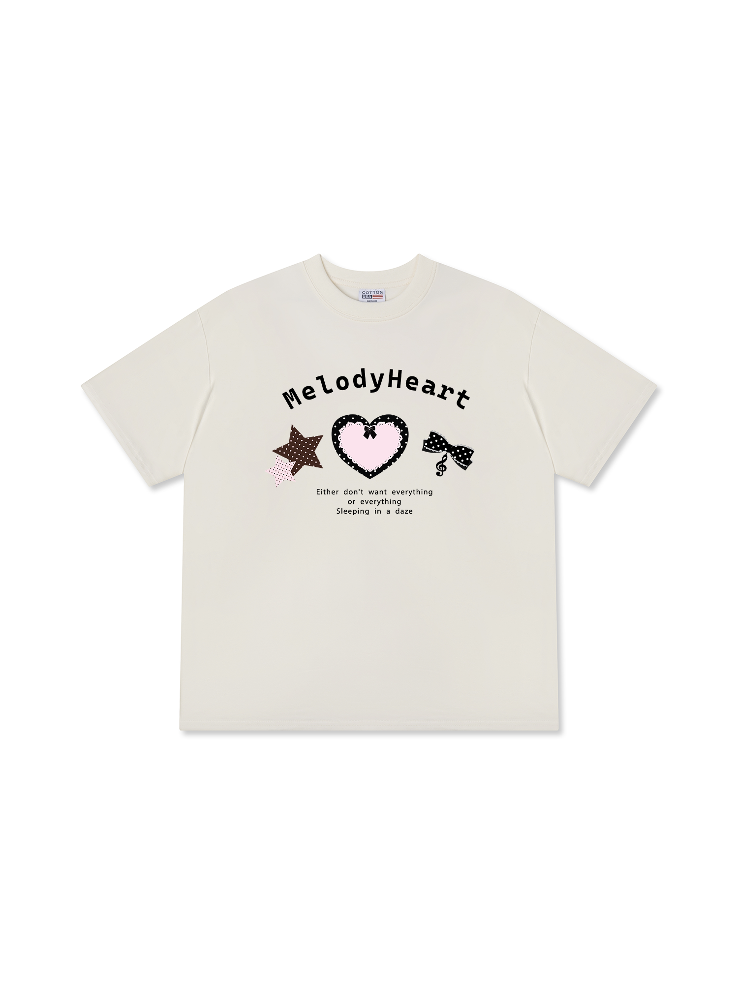 Áo Thun Relaxed Fit Dotty Mood Cherry Diary