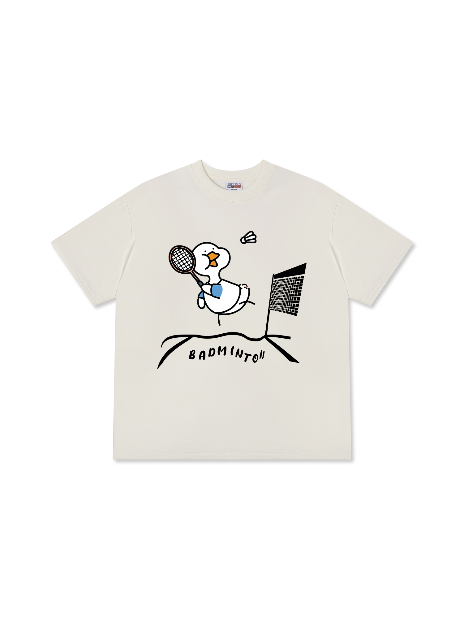 Áo Thun Relaxed Fit Badminton The Shuttle Duck