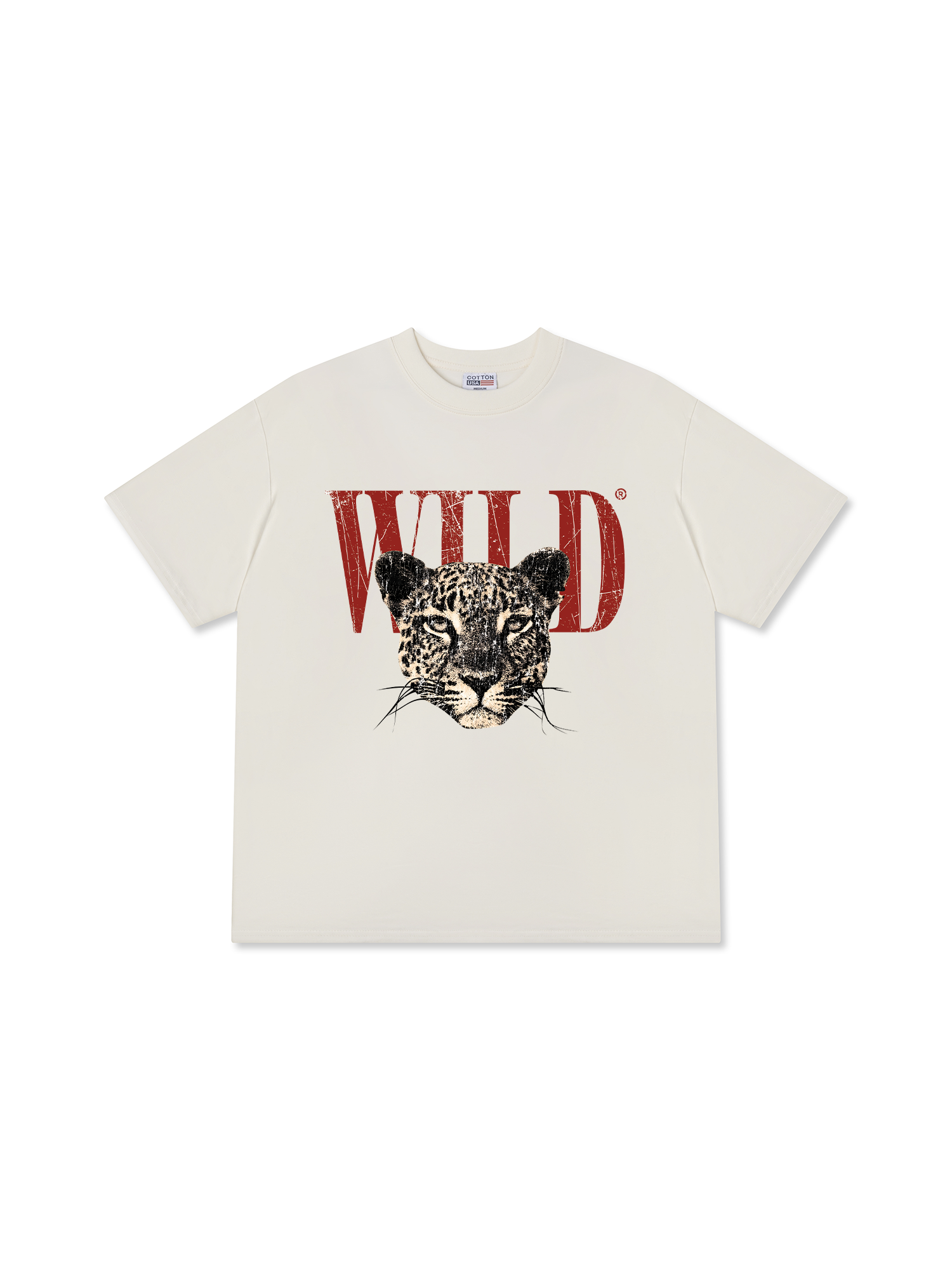Áo Thun Relaxed Fit Urban Leopard Crimson Wild