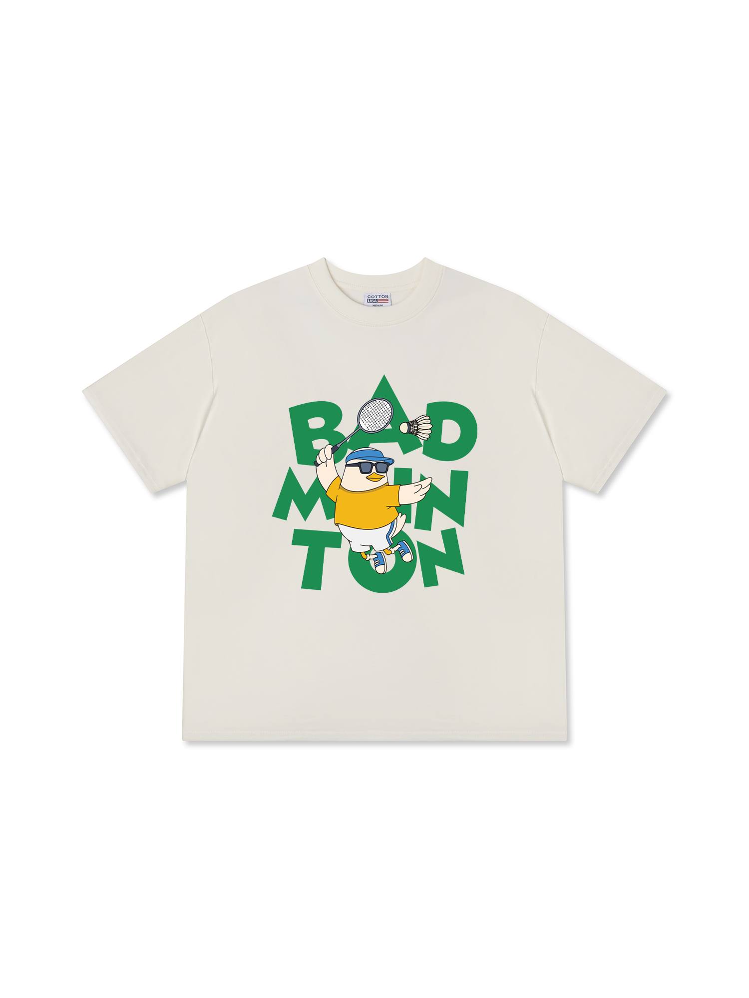 Áo Thun Relaxed Fit Badminton Duck