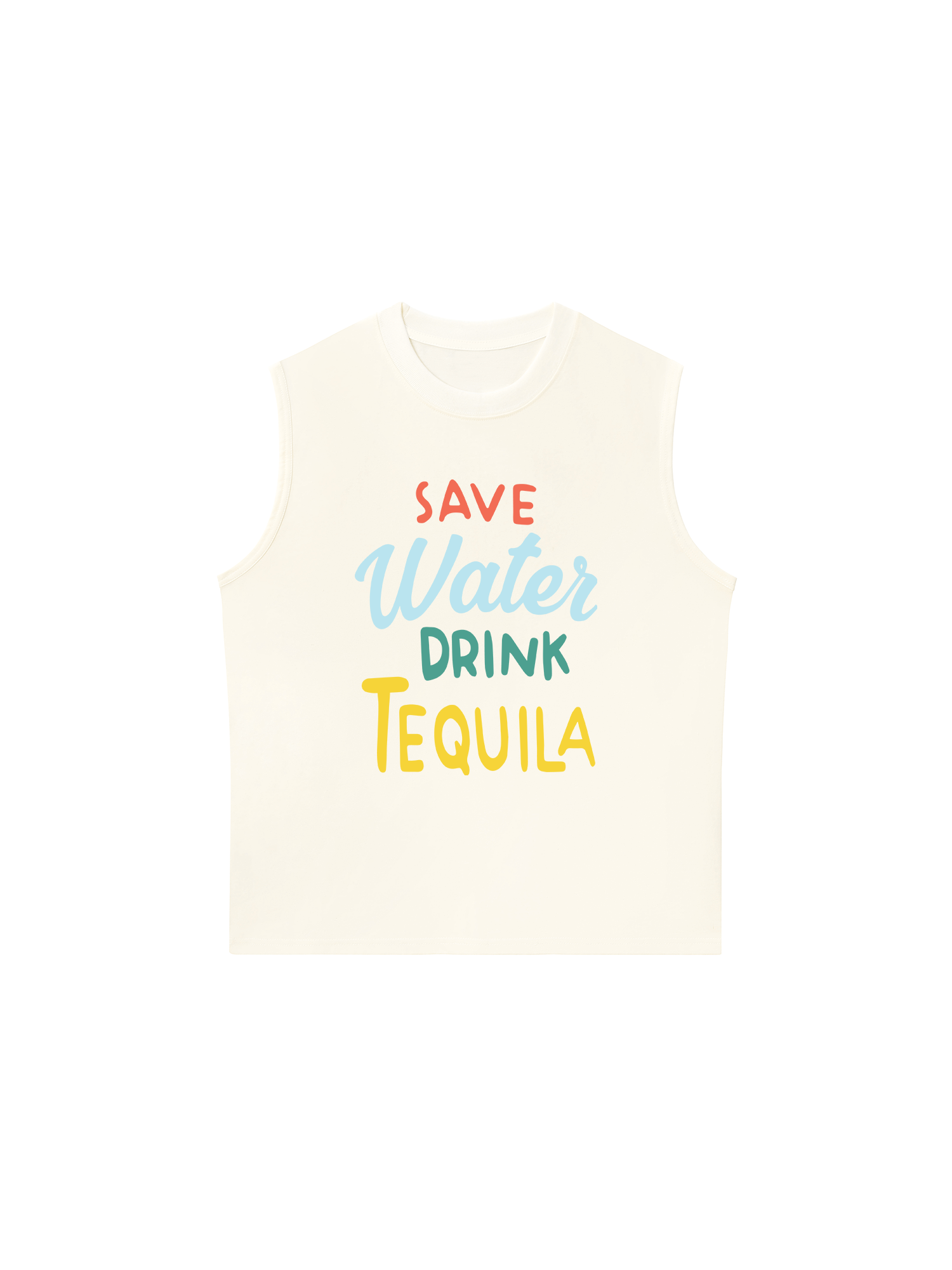 Áo Ba Lỗ Relaxed Fit Save Water Drink Tequila