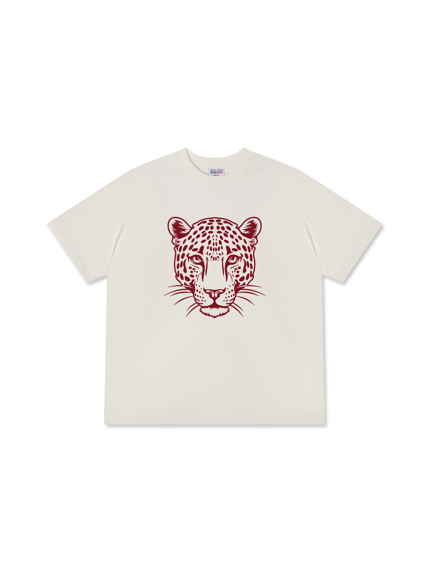 Áo Thun Relaxed Fit Urban Leopard Feline Face