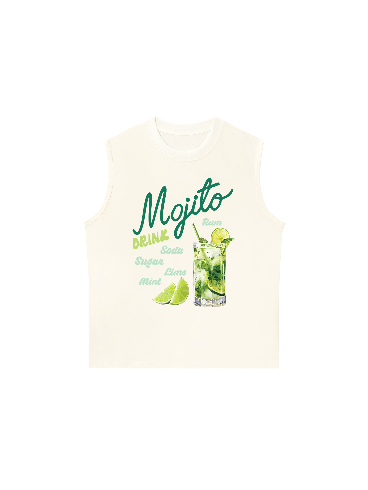 Áo Ba Lỗ Relaxed Fit Mojito Drink